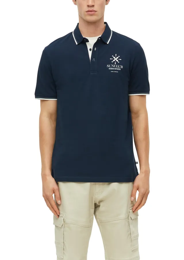 s.Oliver Junior Polo-Shirt Herren Piqué Frontprint