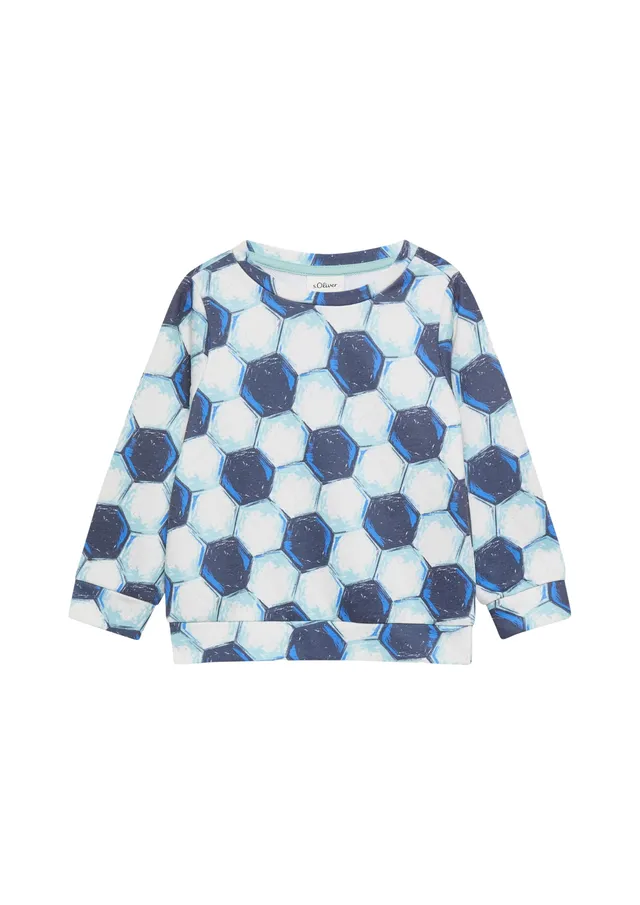s.Oliver Junior Sweatshirt Fußball-Print 104-110
