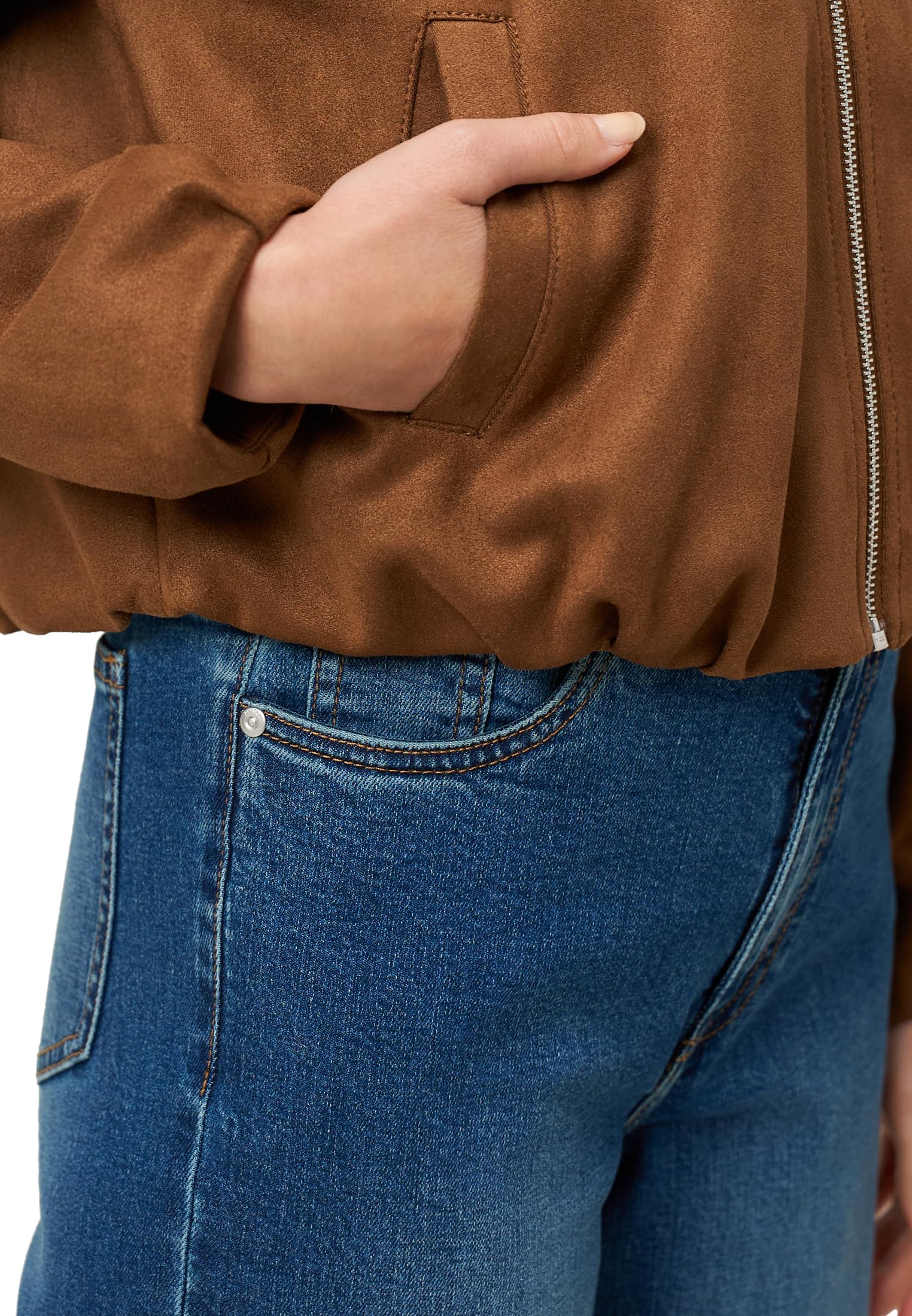 zero Blazerjacke Reißverschluss Bright Tobacco Gr.40