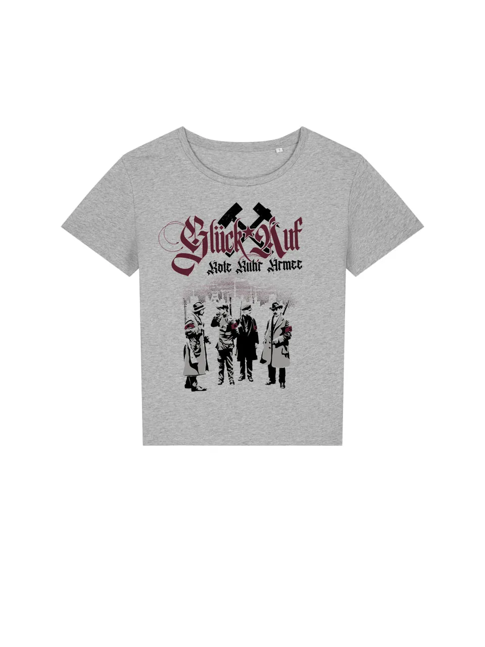 dna merch Frauen Glück auf T-Shirt weiß Ruhr 1920