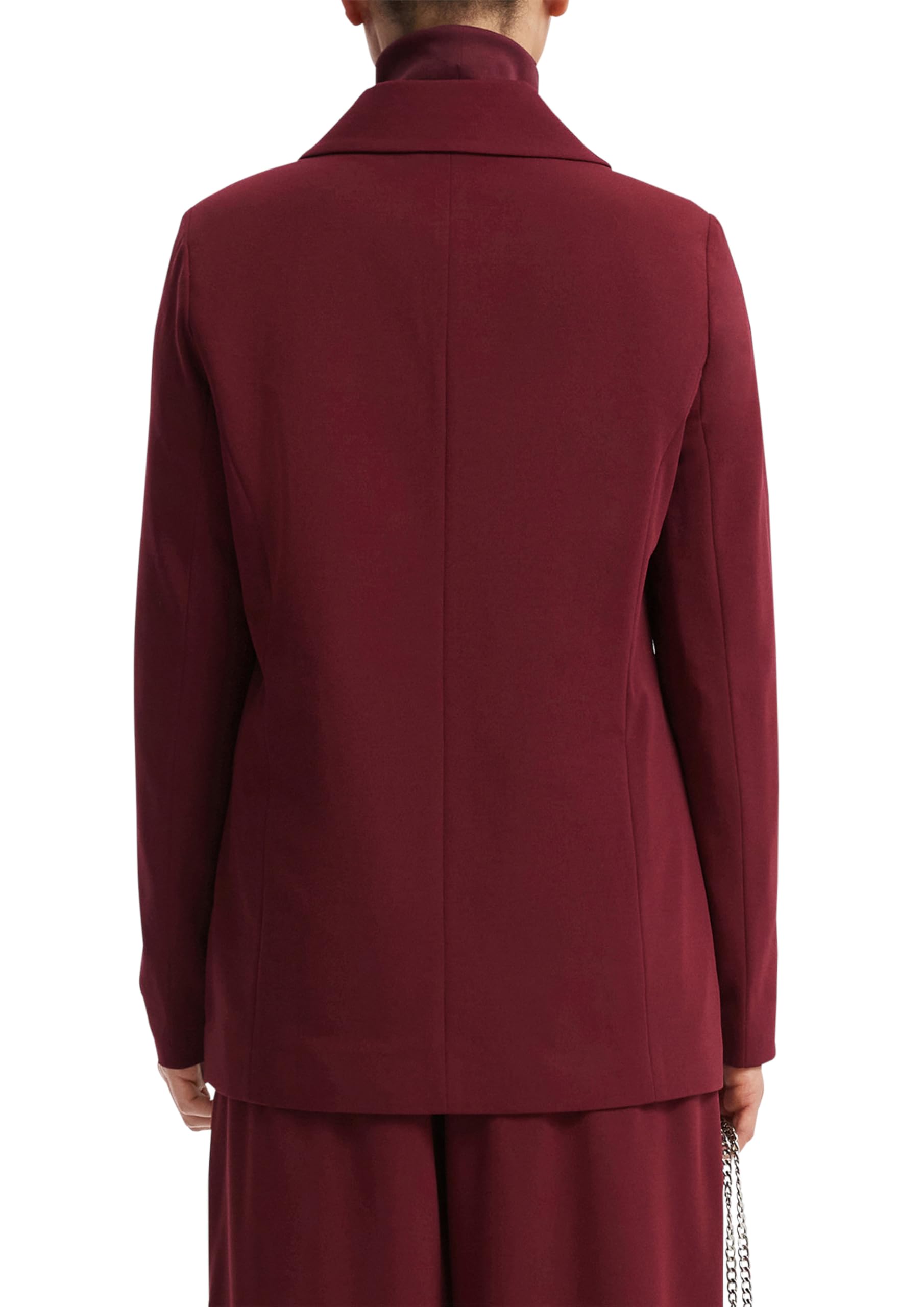 s.Oliver QS Blazer Reverskragen Interlockjersey bordeaux Gr. 32