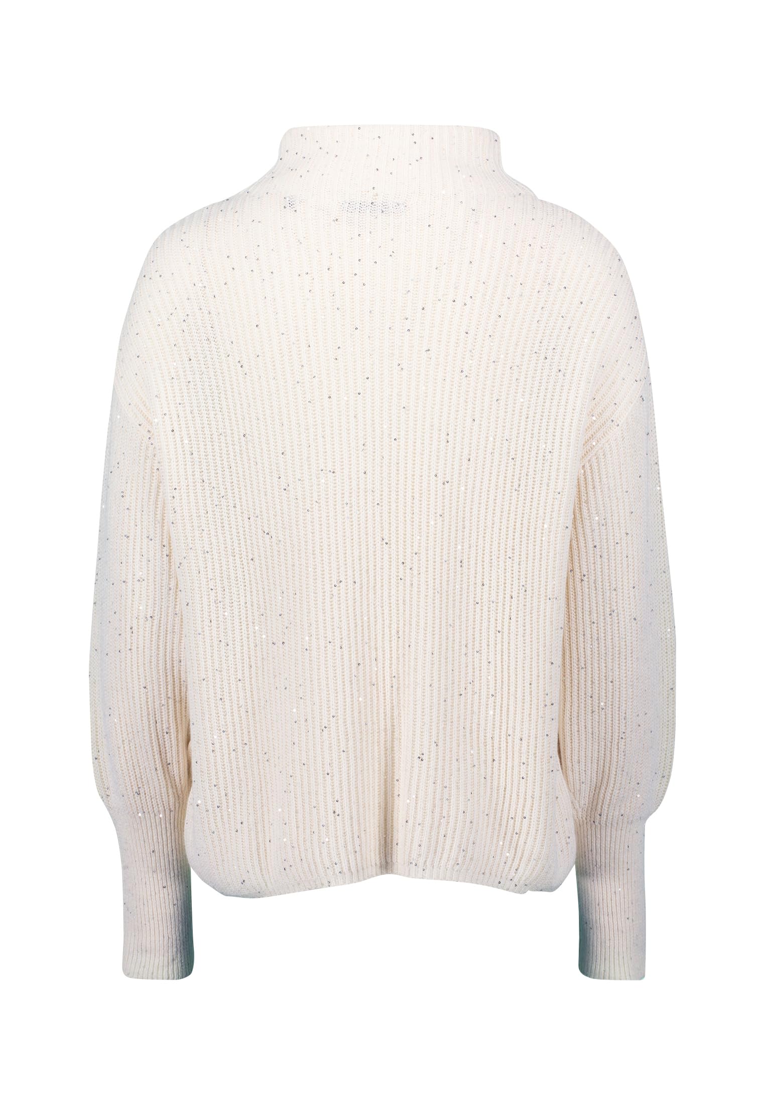 zero Strickpullover Pailletten cremeweiß Gr.40