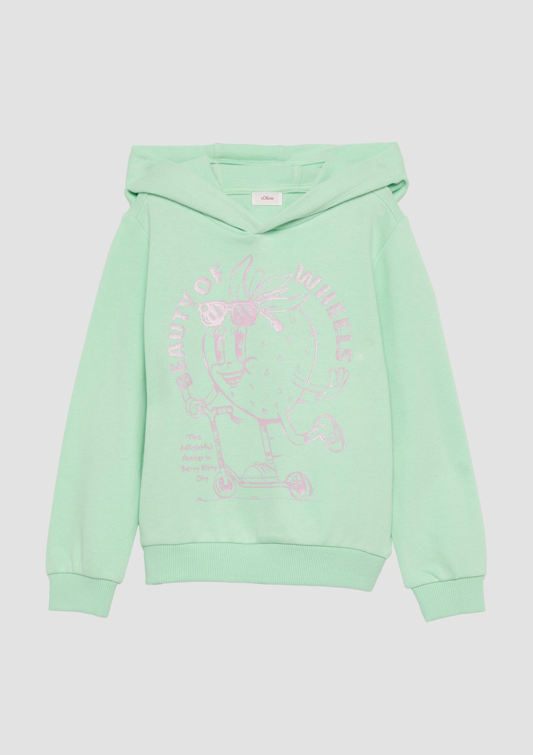 s.Oliver Hoodie Glitzerprint Kapuze Kinder