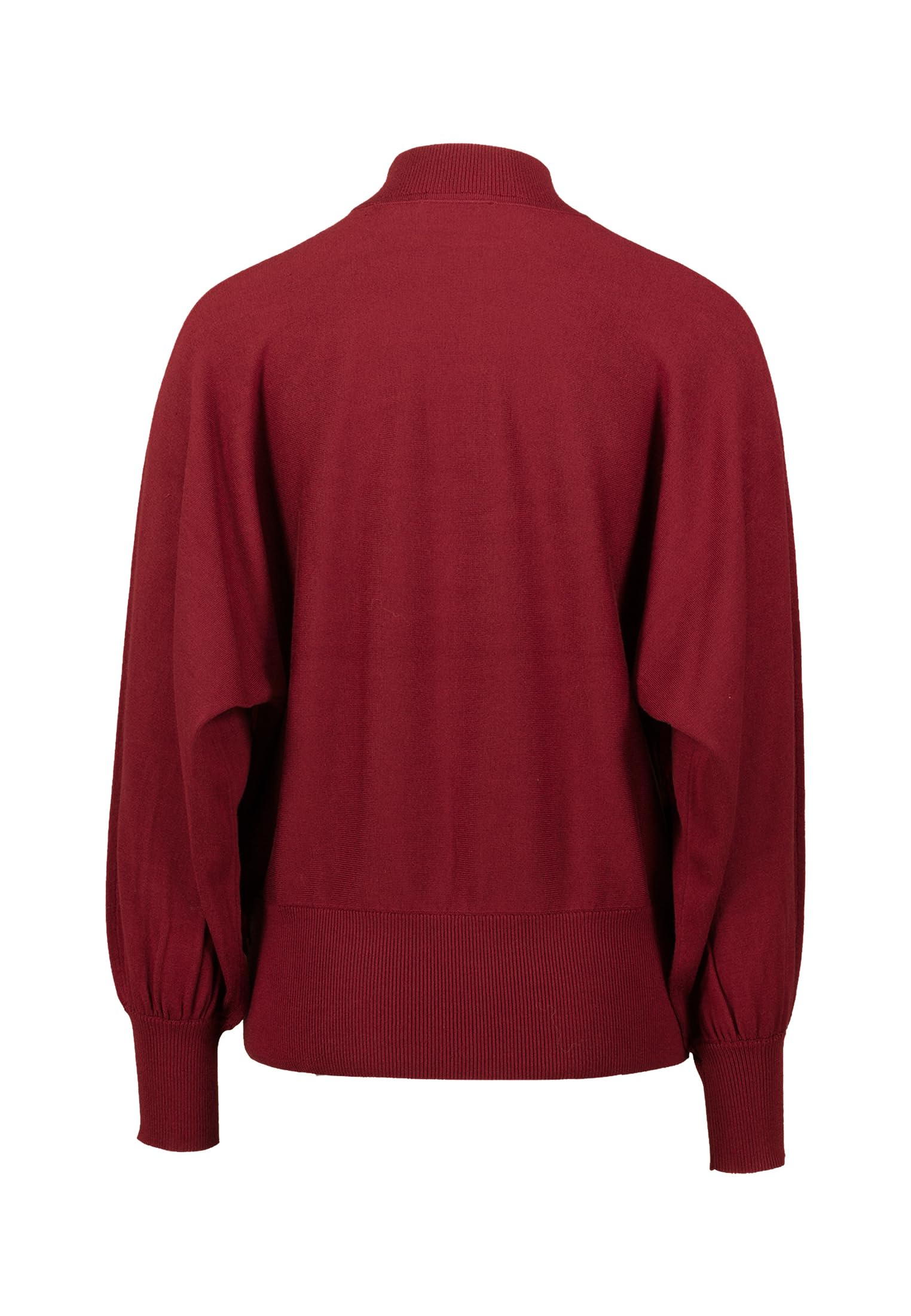 zero Feinstrickpullover Stehkragen Gr.40 Cabernet weich