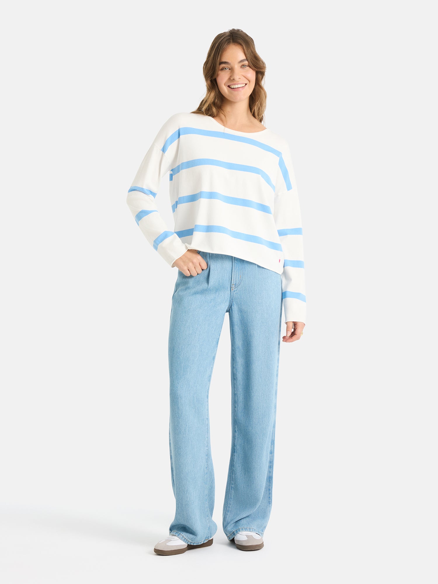 Lieblingsstück MarciEP Pullover skyblue Streifen