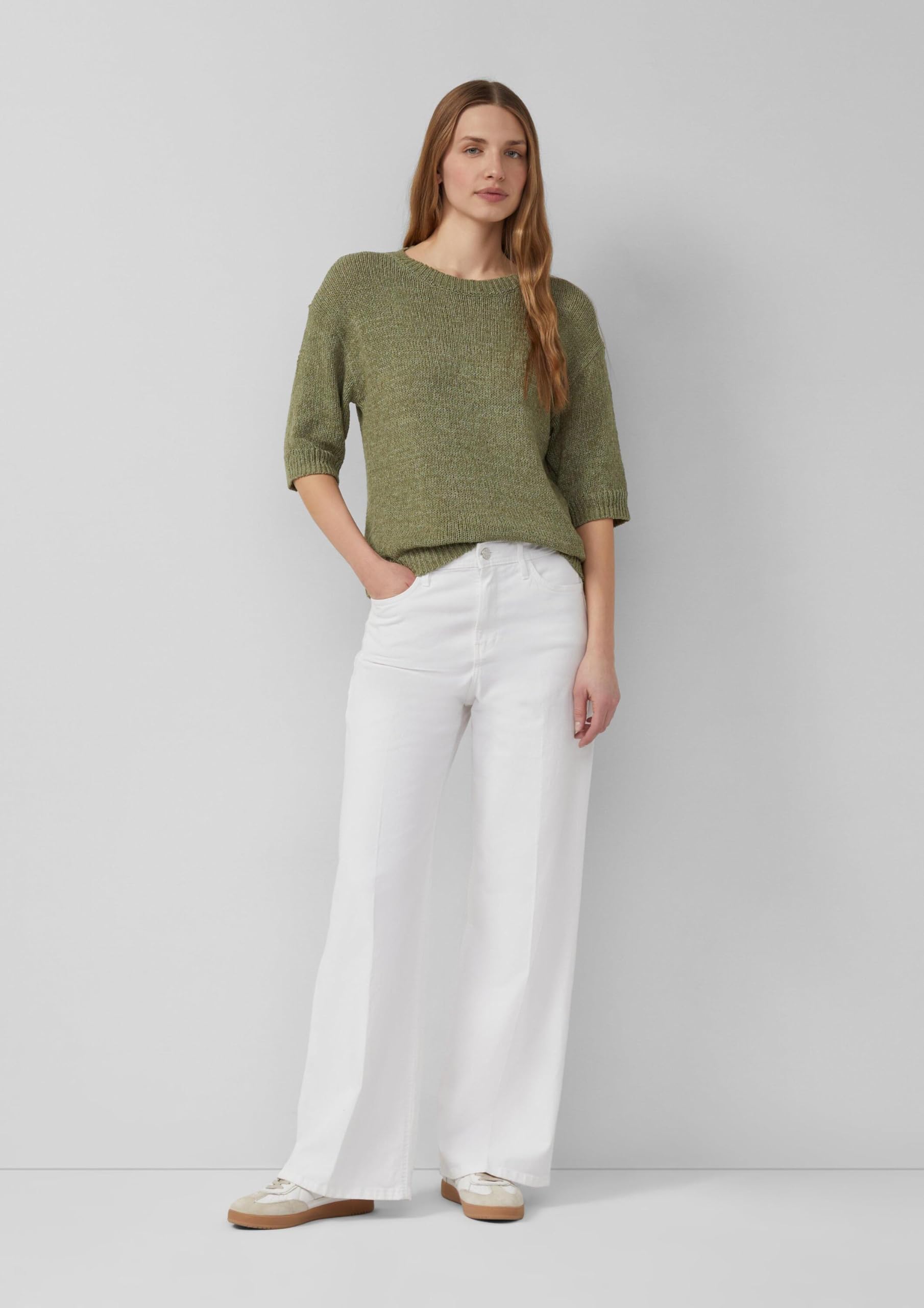 s.Oliver Suri High Rise Wide Fit Jeans Weiß 38W/32L