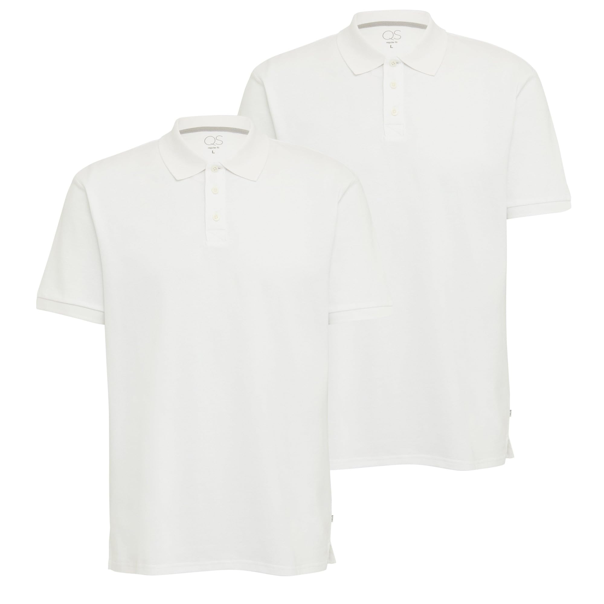 s.Oliver T-Shirt Flammgarn Baumwollmix Weiß