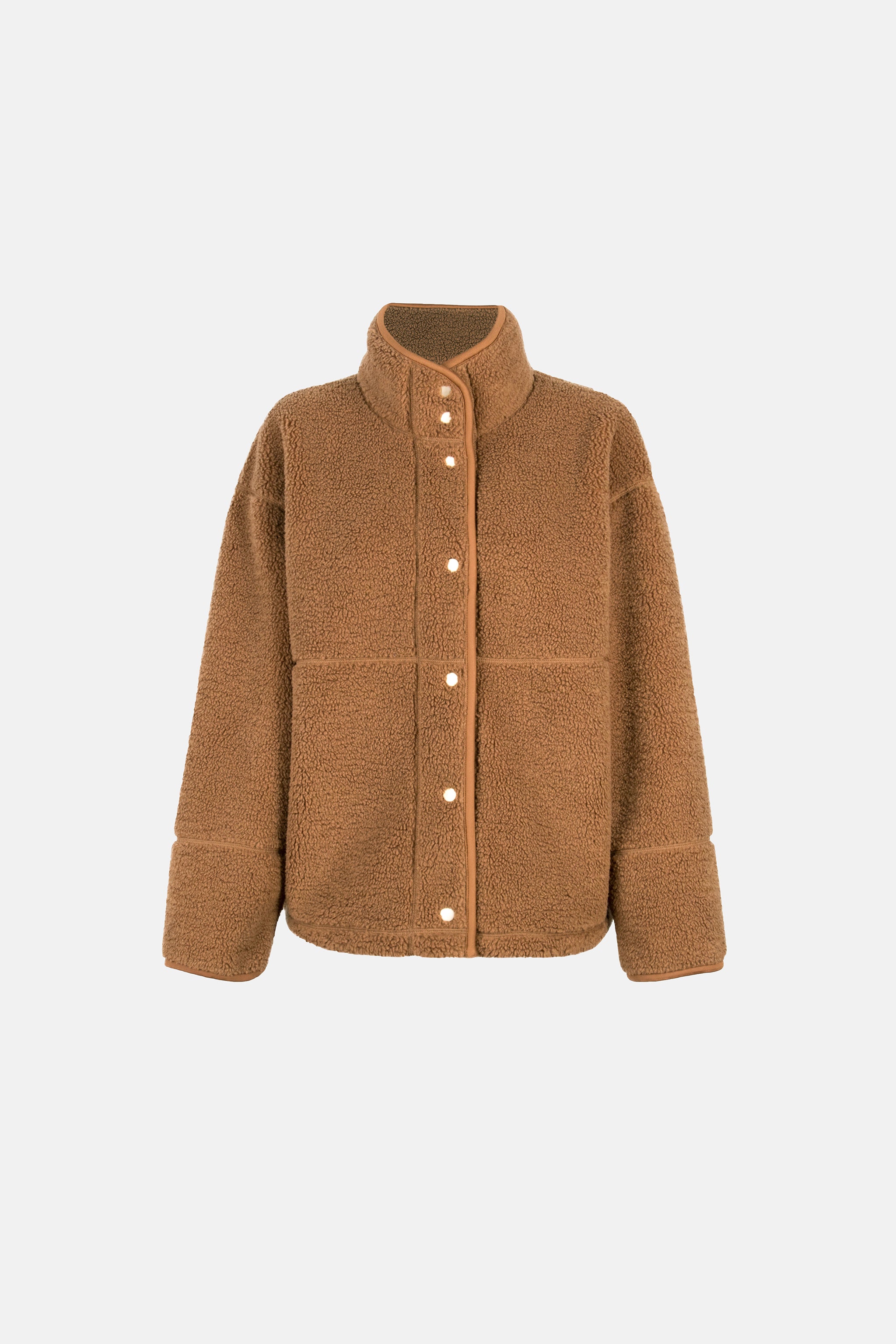 Lieblingsstück IlonaL Mantel beige Teddy Stehkragen