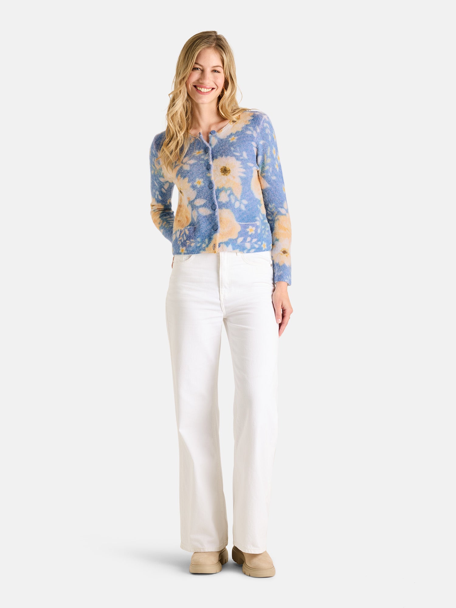 Lieblingsstück ZäzilieL Strickjacke pearl blue aus Alpaka