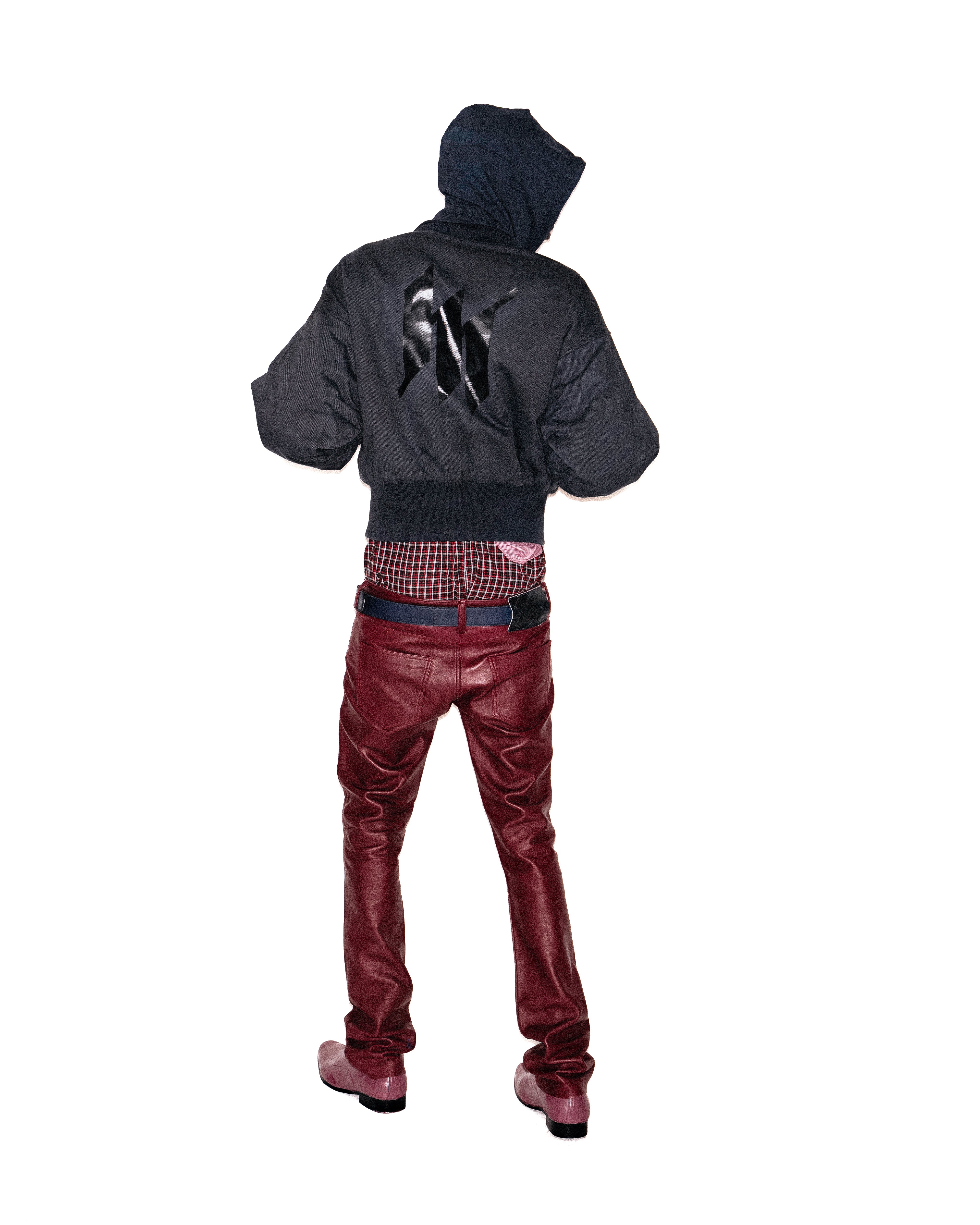 Mowalola Union Jack Bomberjacke mit Kapuze