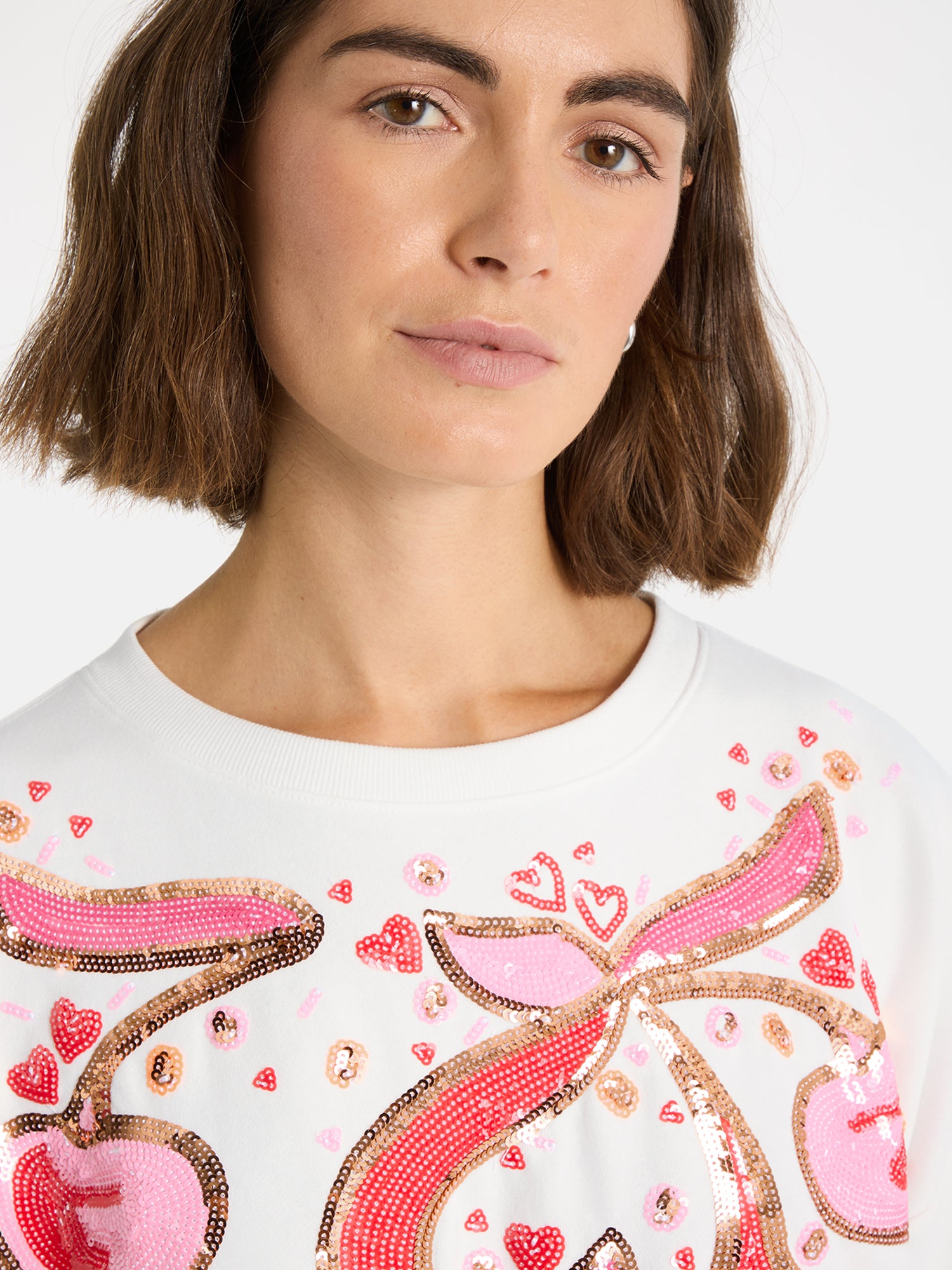 Lieblingsstück GlamL Sweatshirt offwhite Baumwolle Motiv
