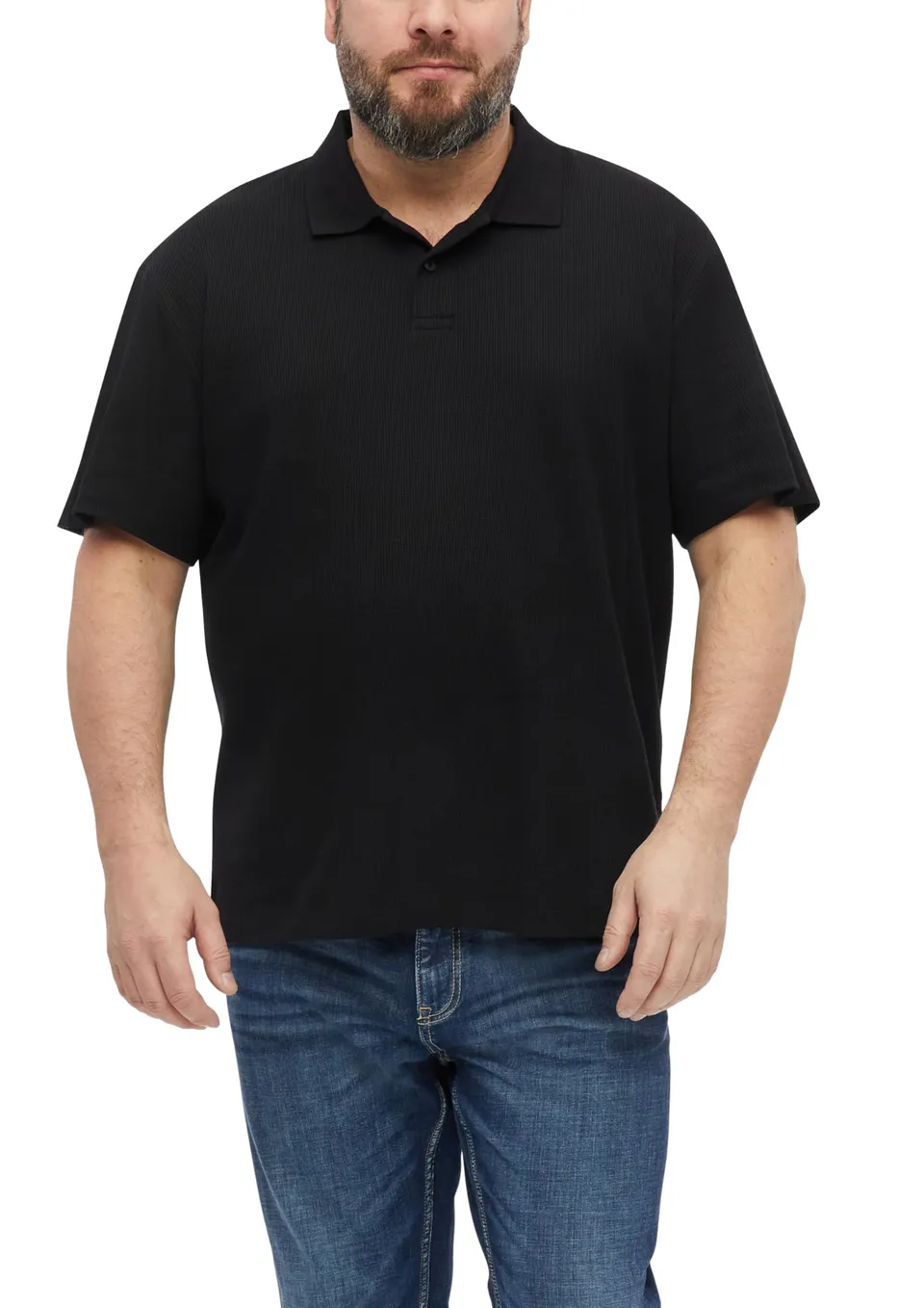 s.Oliver Junior Poloshirt Waffelpiqué schwarz 5XL