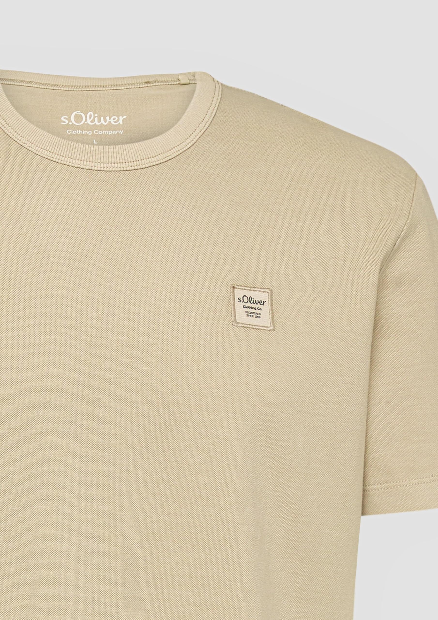 s.Oliver Junior Piqué T-Shirt Garment Dye pfirsich