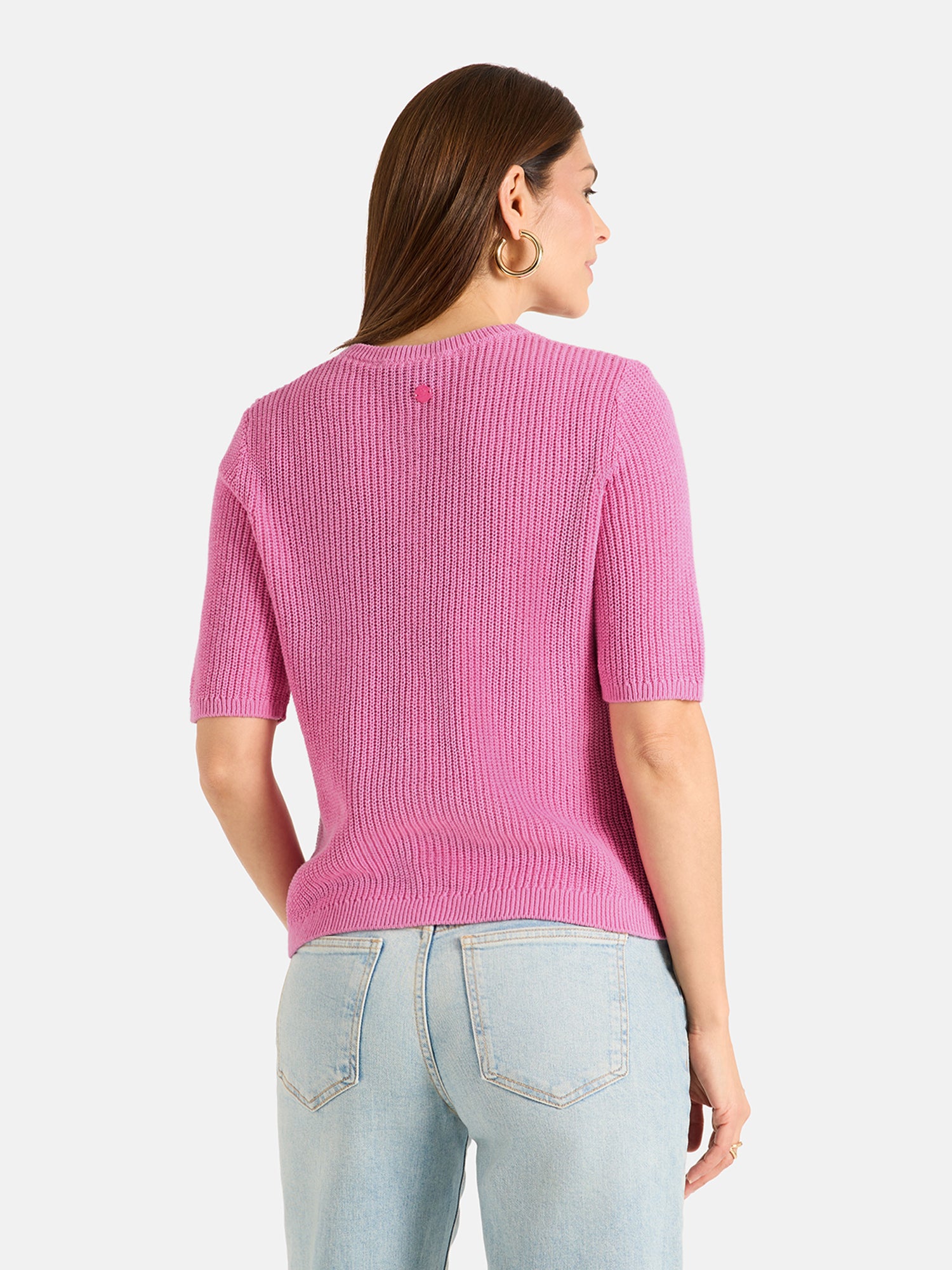 Lieblingsstück NinonL Strickjacke Leinen rose pink
