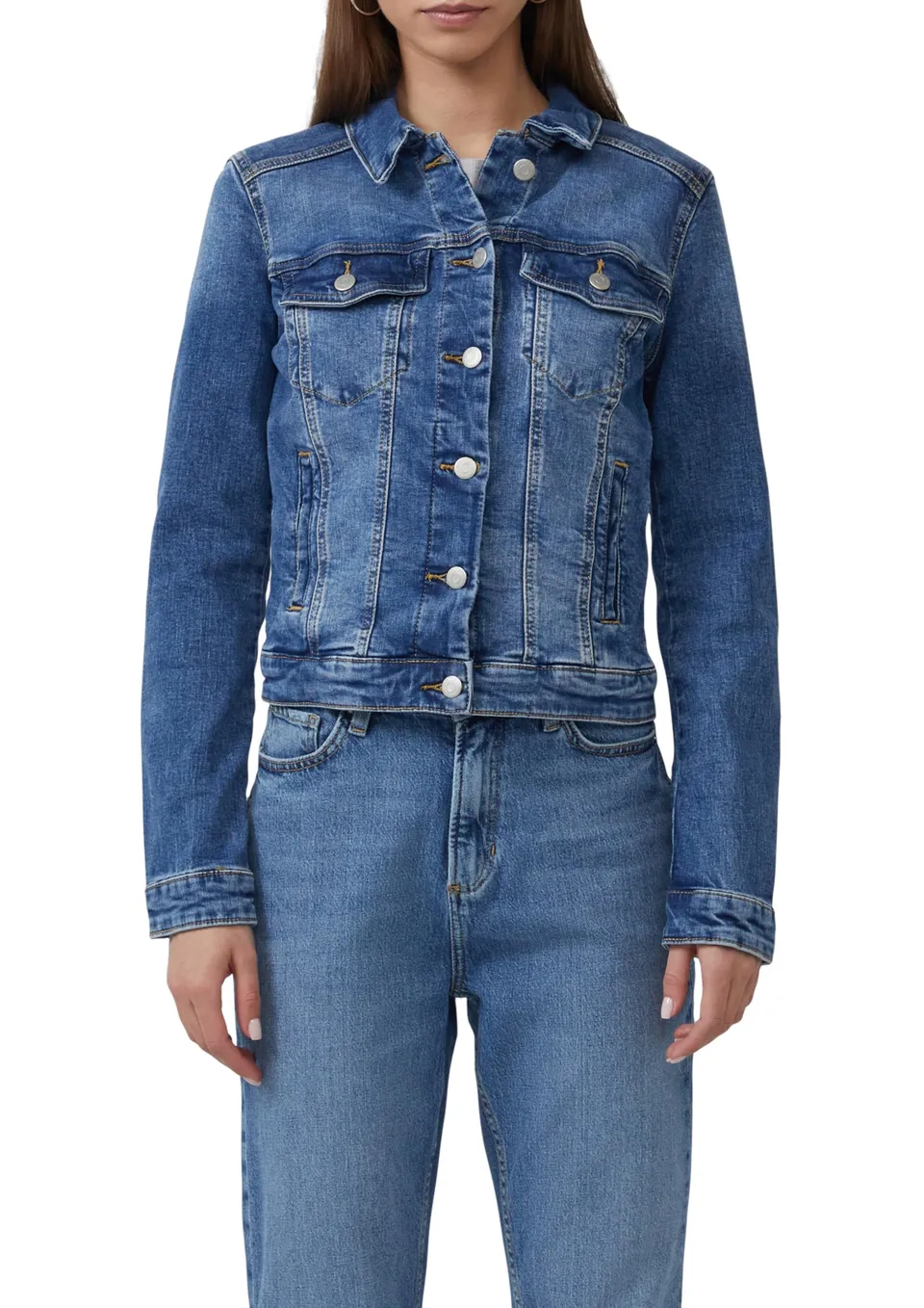 s.Oliver QS Denimjacke Jeansjacke Damen Waschung