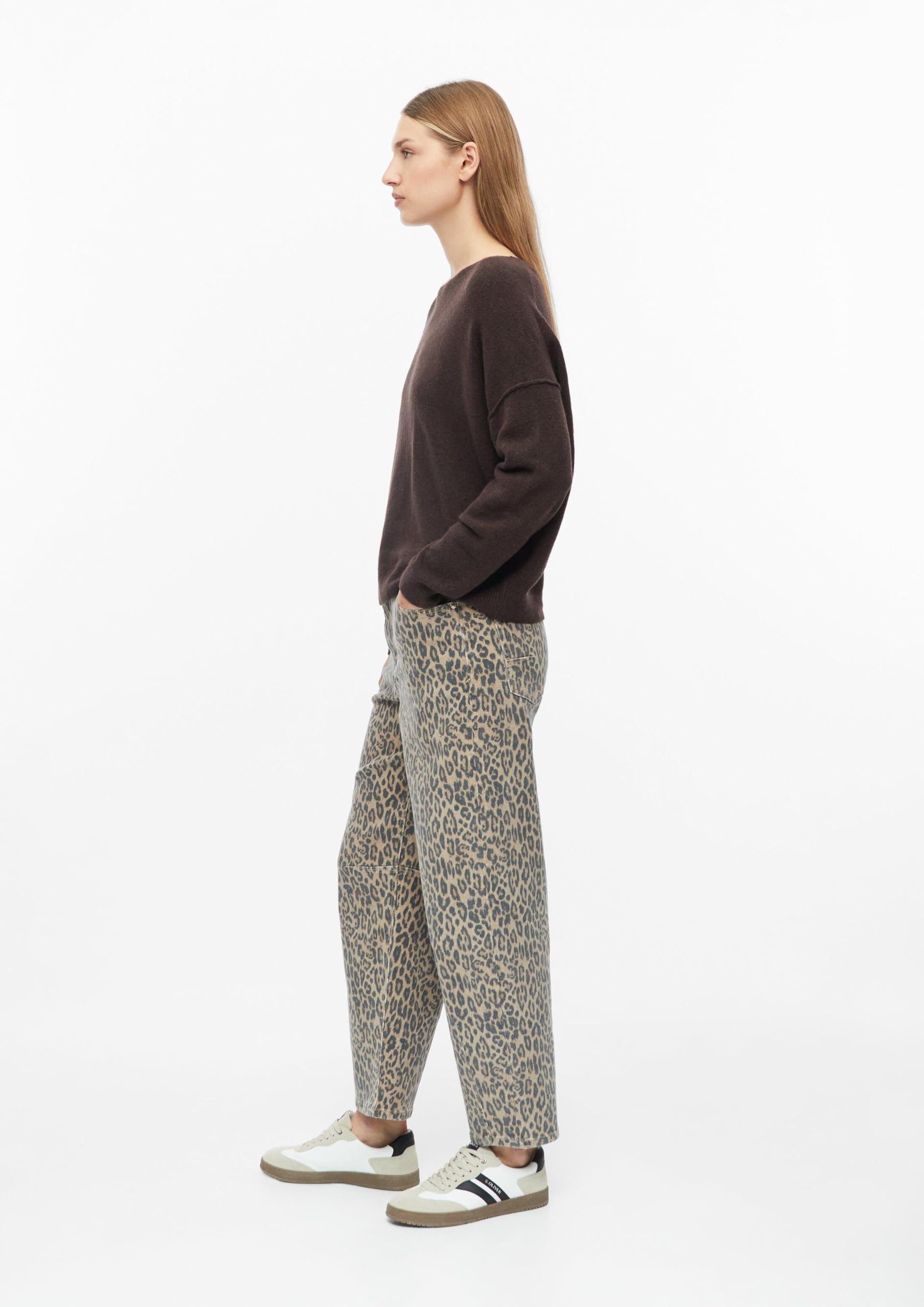 s.Oliver RED LABEL Oversize Strickpullover U-Boot braun