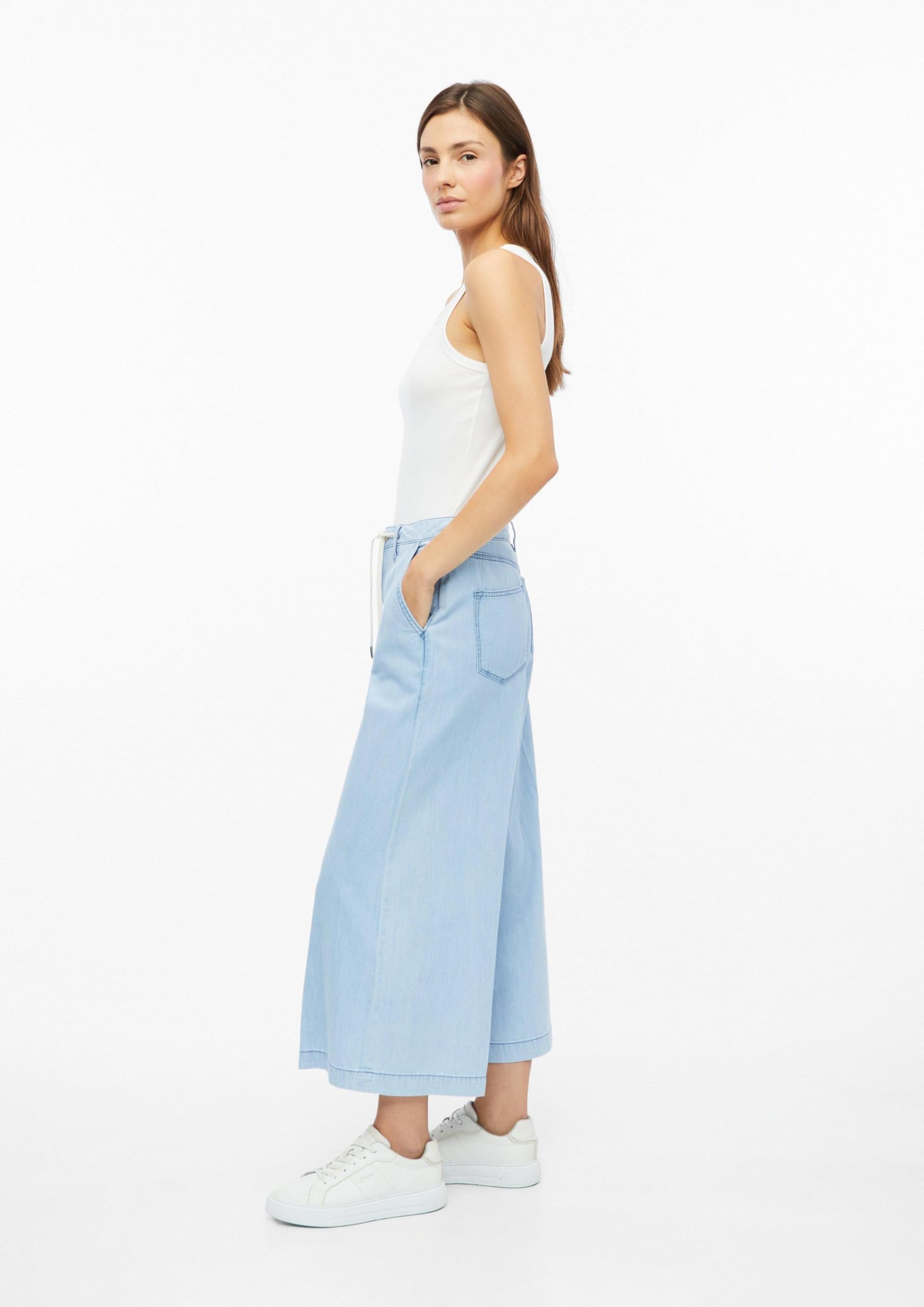 s.Oliver Red Label Culotte-Jeans Jeans Hellblau 44 Wide Leg