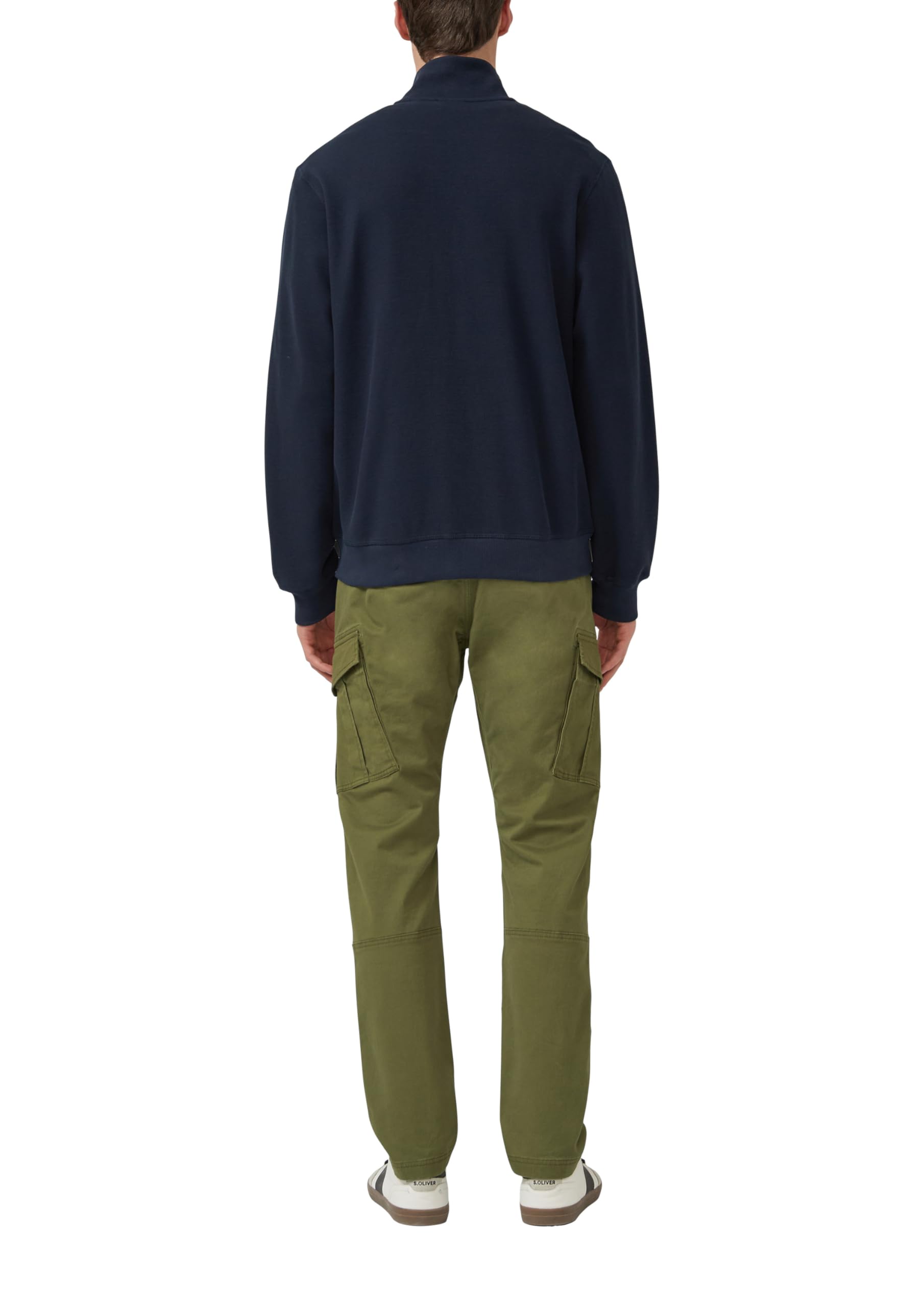 s.Oliver Red Label Sweatshirt-Jacke Stehkragen L strukturiert
