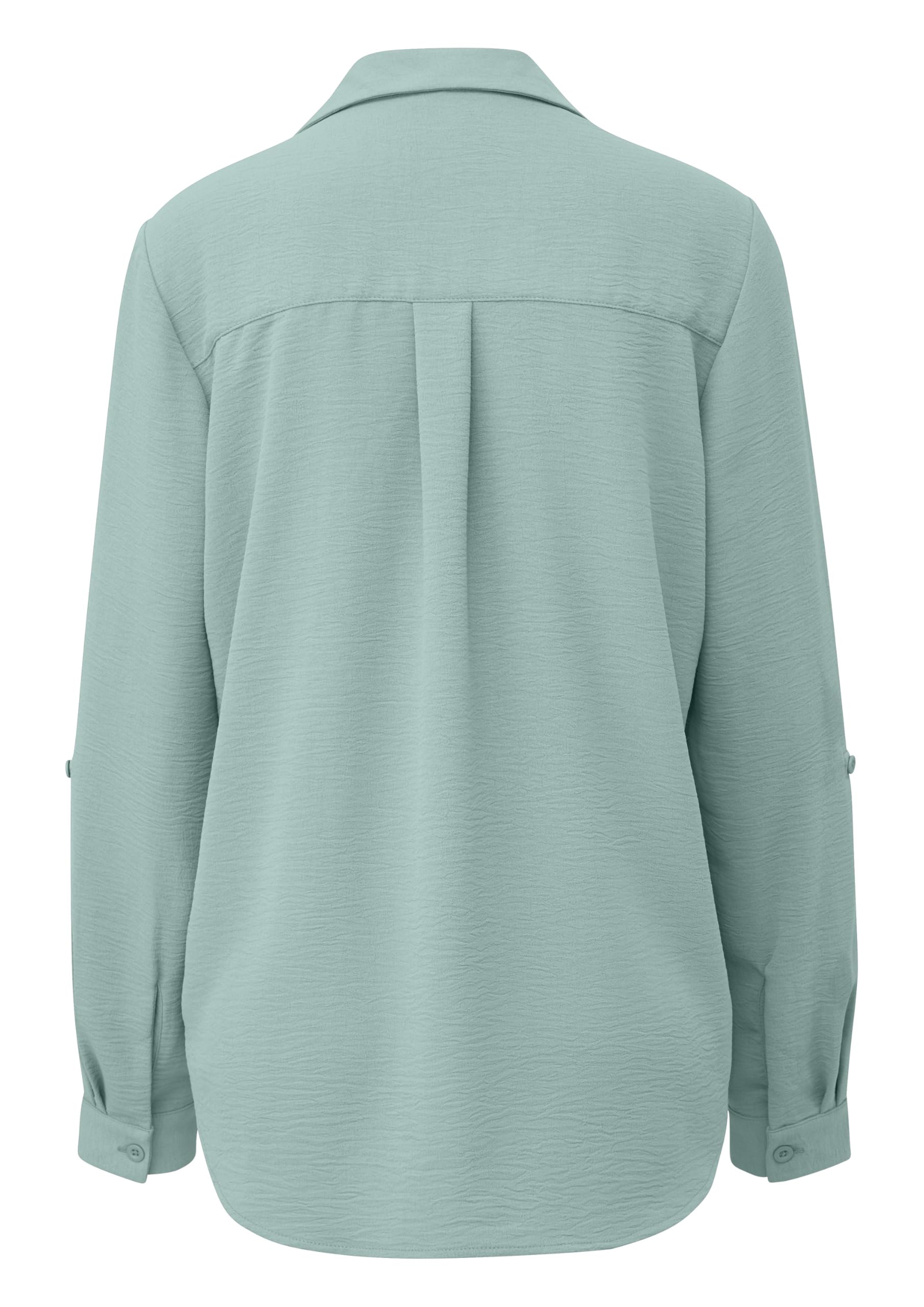 QS Crêpebluse Damen langarm Bordeaux Gr. 40