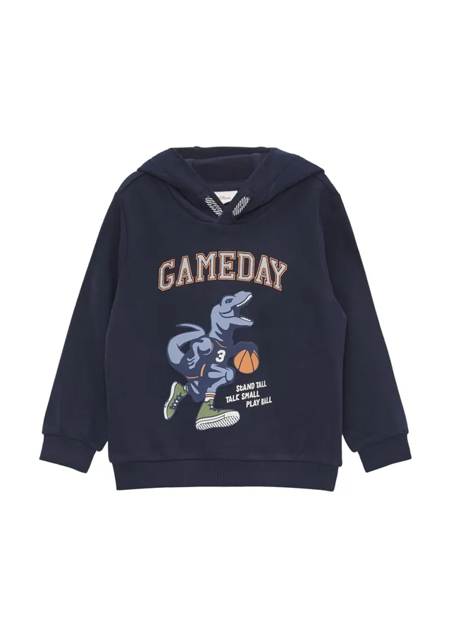 s.Oliver RED LABEL Kapuzen-Sweatshirt Baumwollmix Weiß