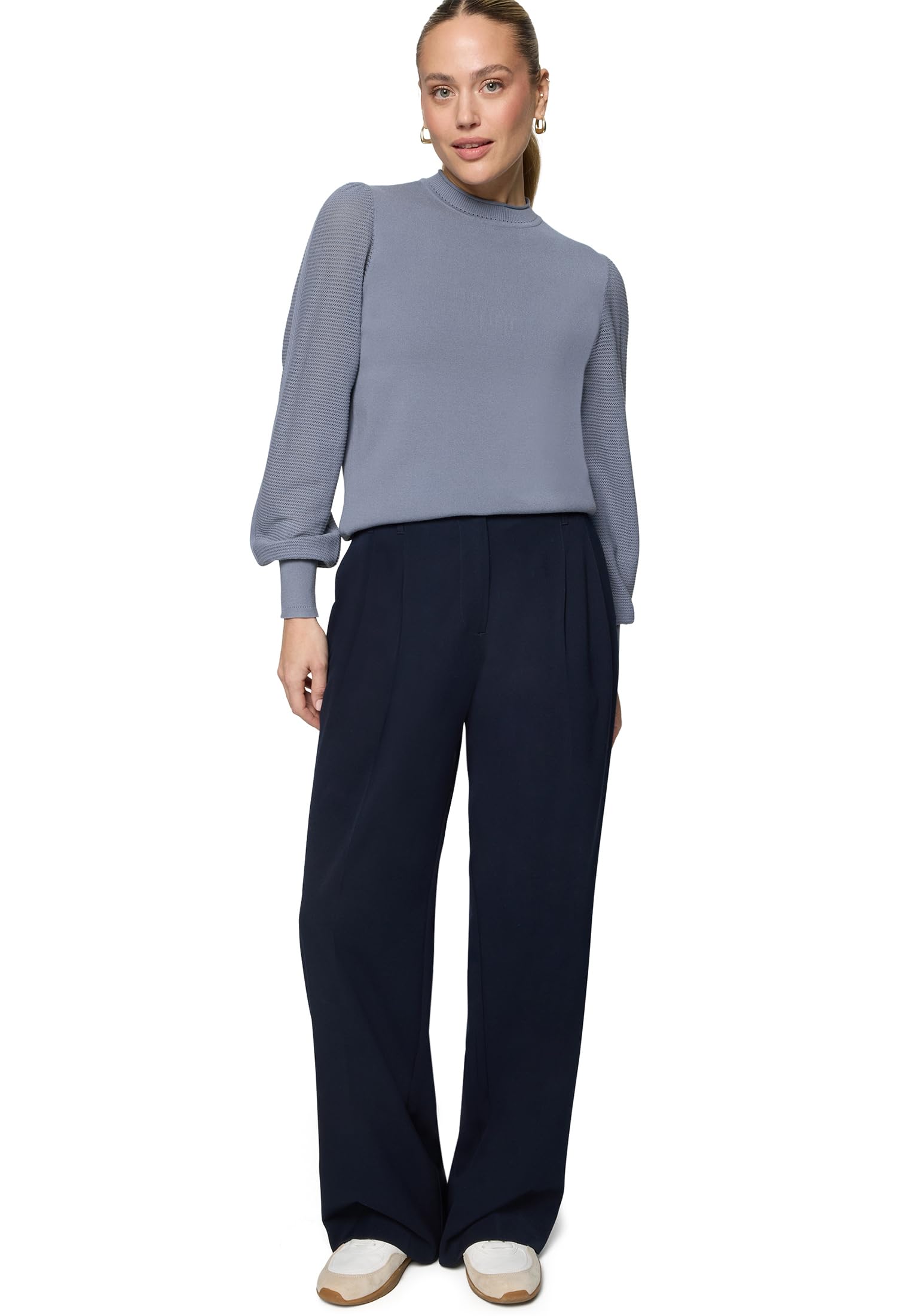 zero Pullover hoher Kragen Damen Flint Stone Gr.40