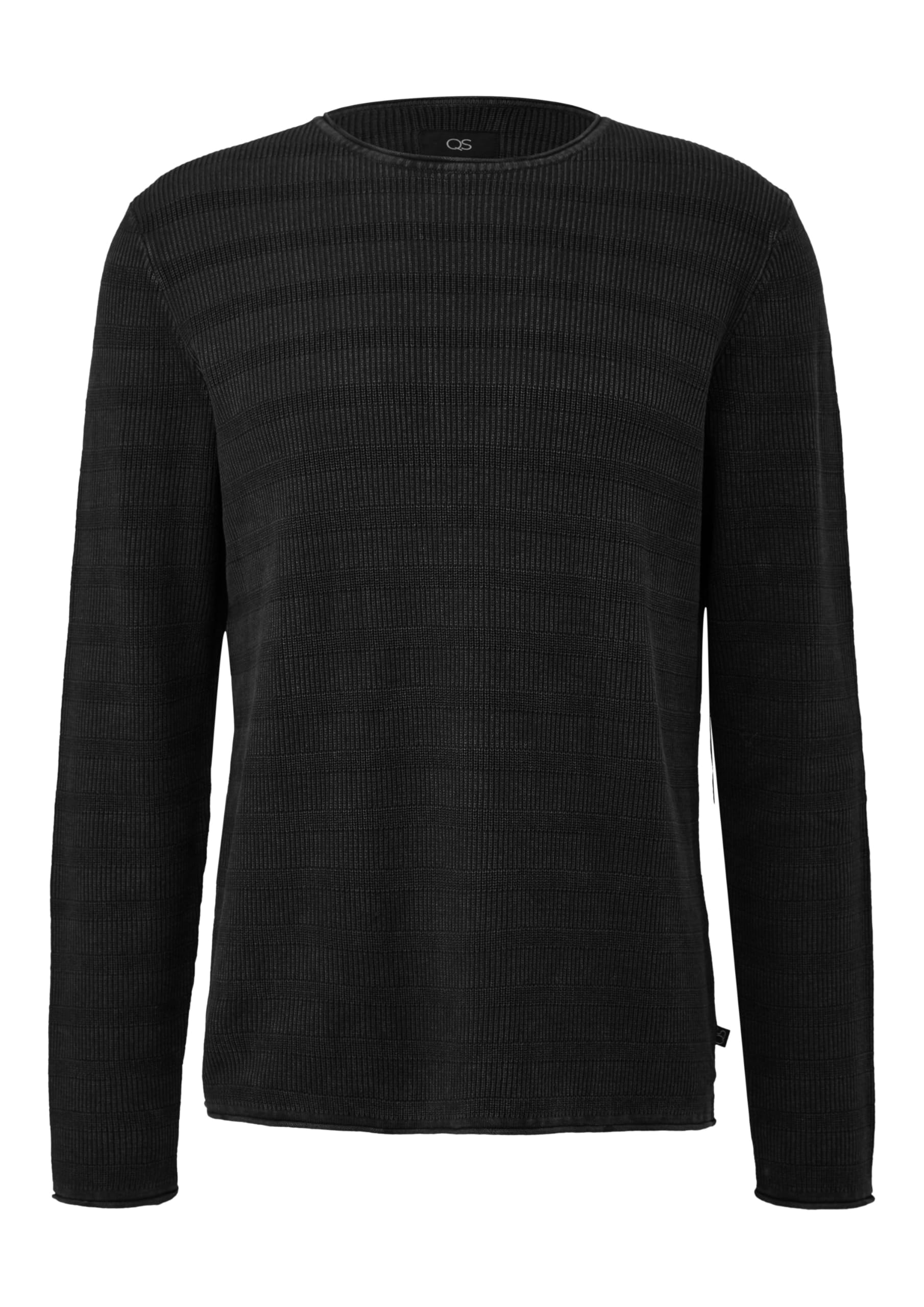 s.Oliver QS Strickpullover Rippstruktur Pullover olivgrün