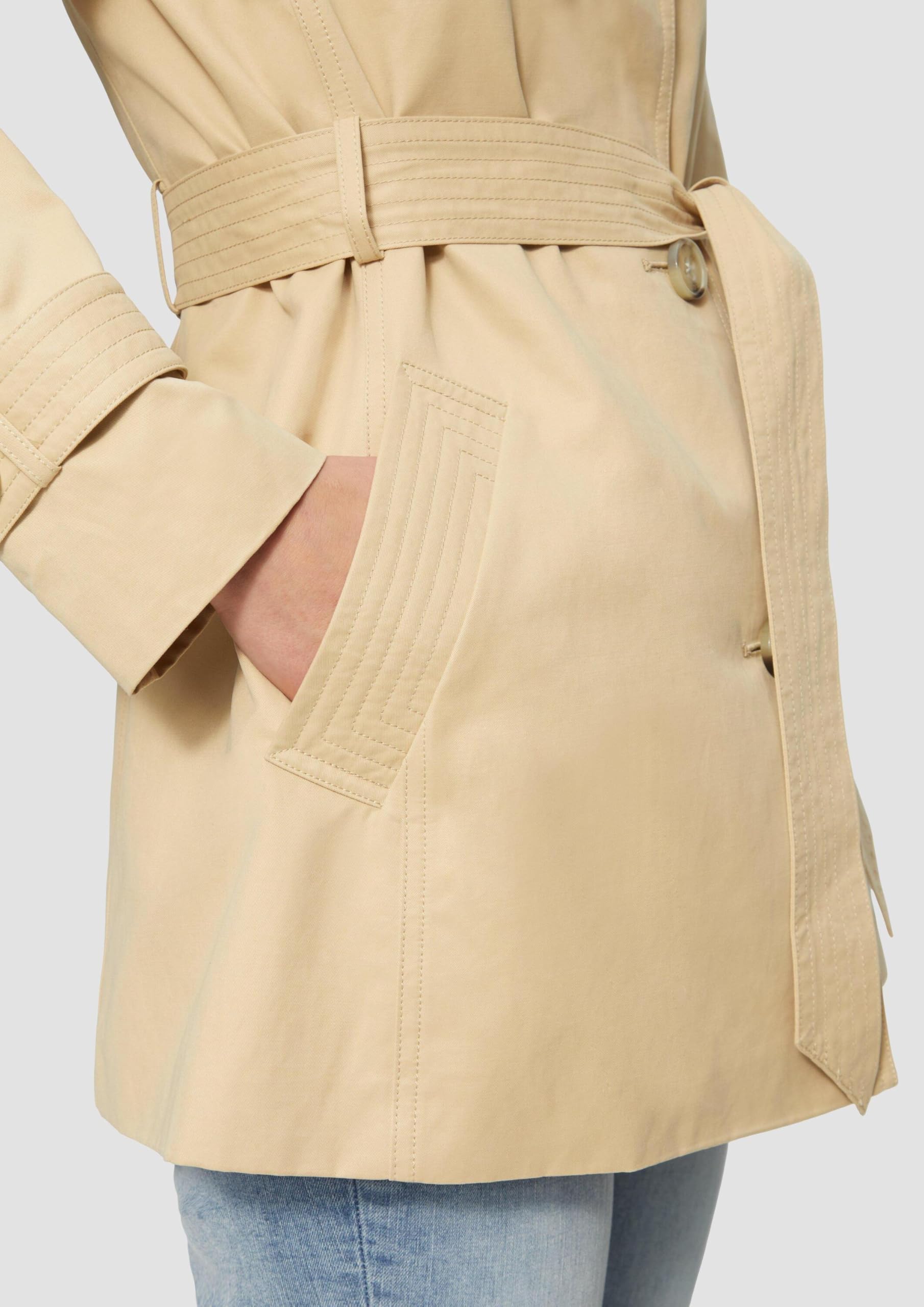 s.Oliver RED LABEL Trenchcoat kurz mit Gürtel 8404