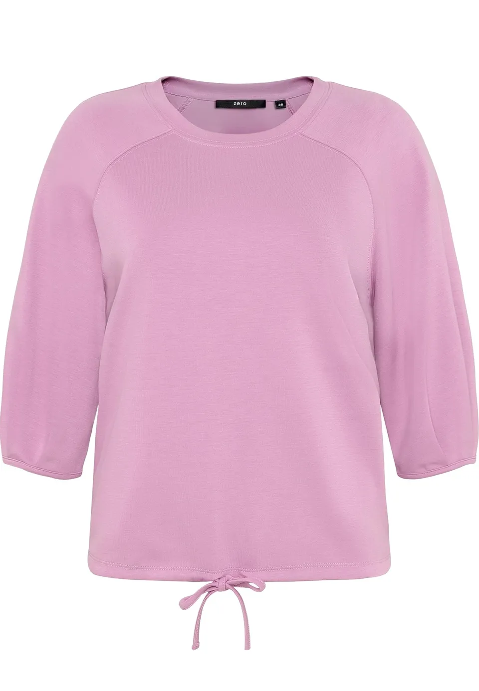 zero Sweatshirt unifarben Smoky Grape Gr.38 Baumwolle