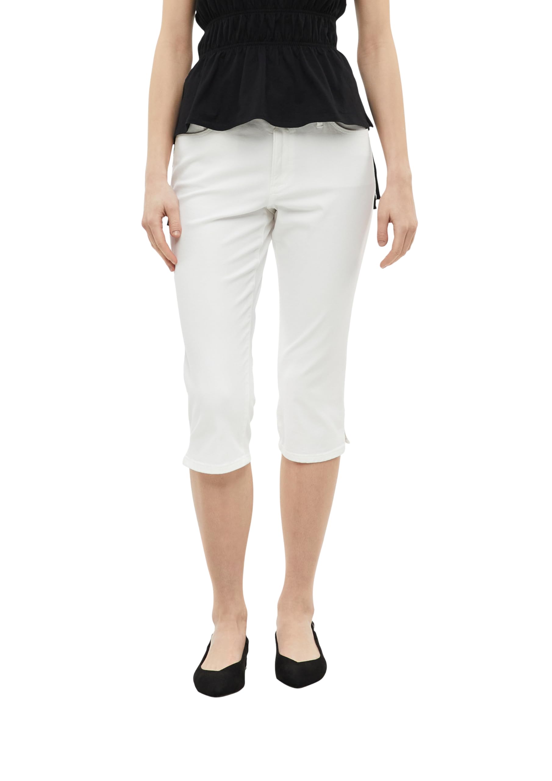 s.Oliver 2180975 Capri Jeans Slim Fit weiß Größe 40