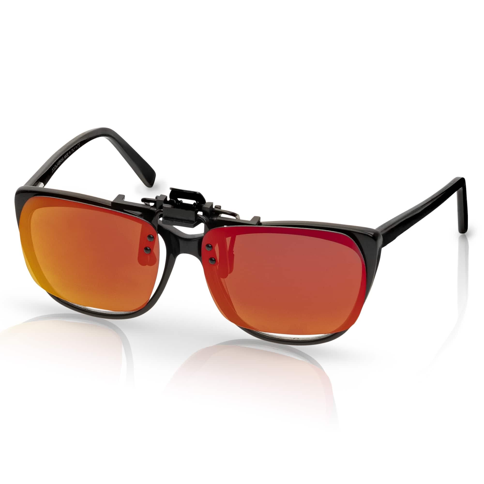 BEZLIT Clip-On Sonnenbrillenaufsatz Rosa polarisiert