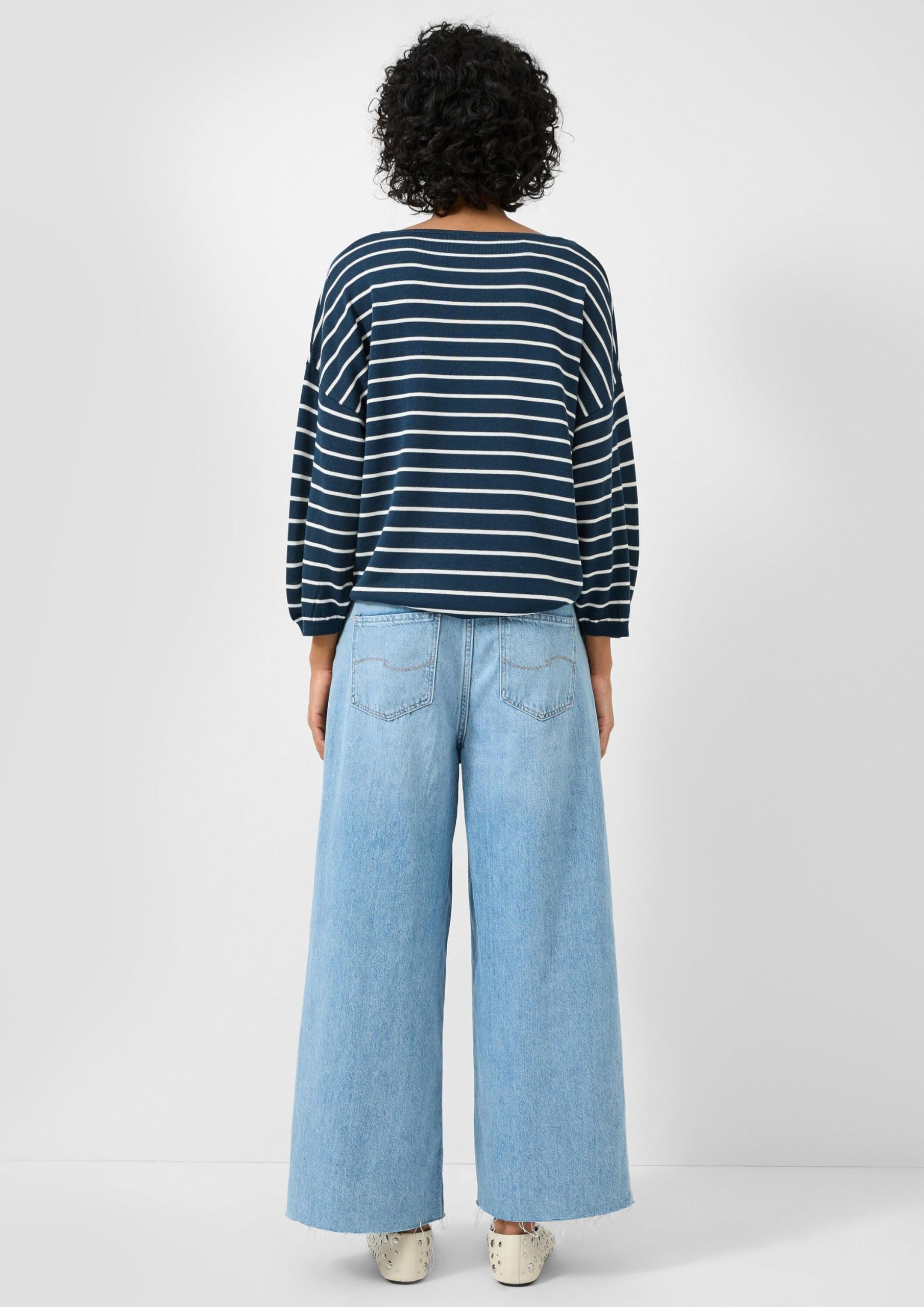 s.Oliver QS Strickpullover 2175113 Damen 3/4-Arm blau M
