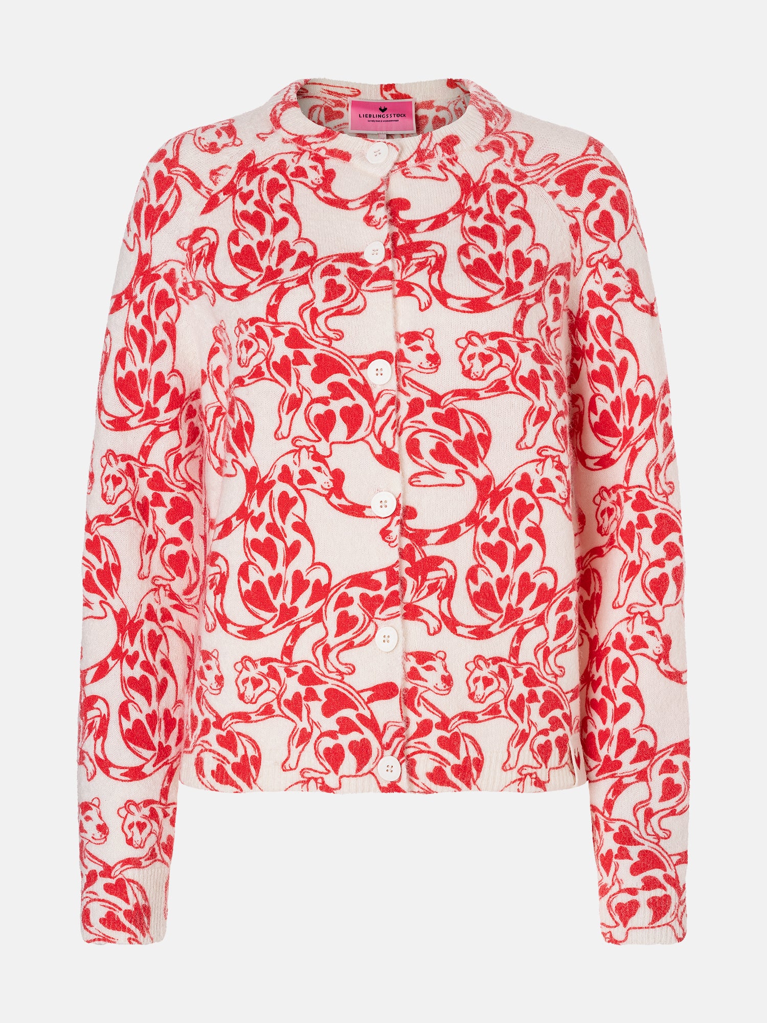 Lieblingsstück AitanaL Strickjacke offwhite Wollmix gemustert