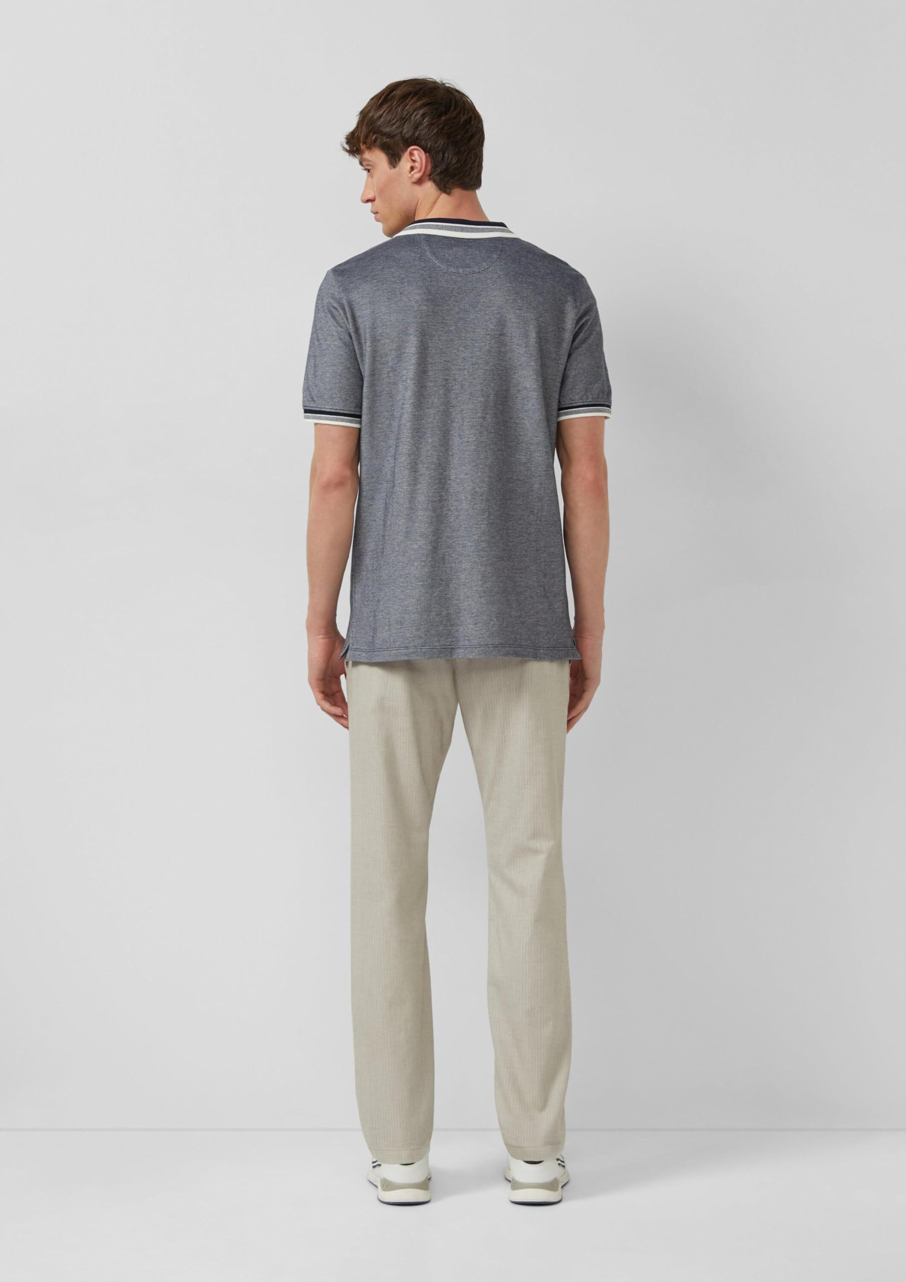 s.Oliver Bi-Color Piqué Poloshirt L mit Brusttasche