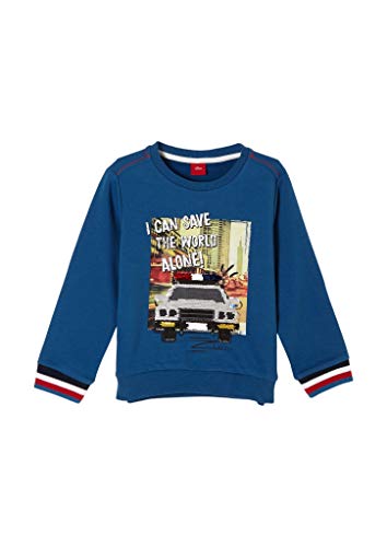 s.Oliver Jungen Sweatshirt Motiv Print Baumwolle Freizeit