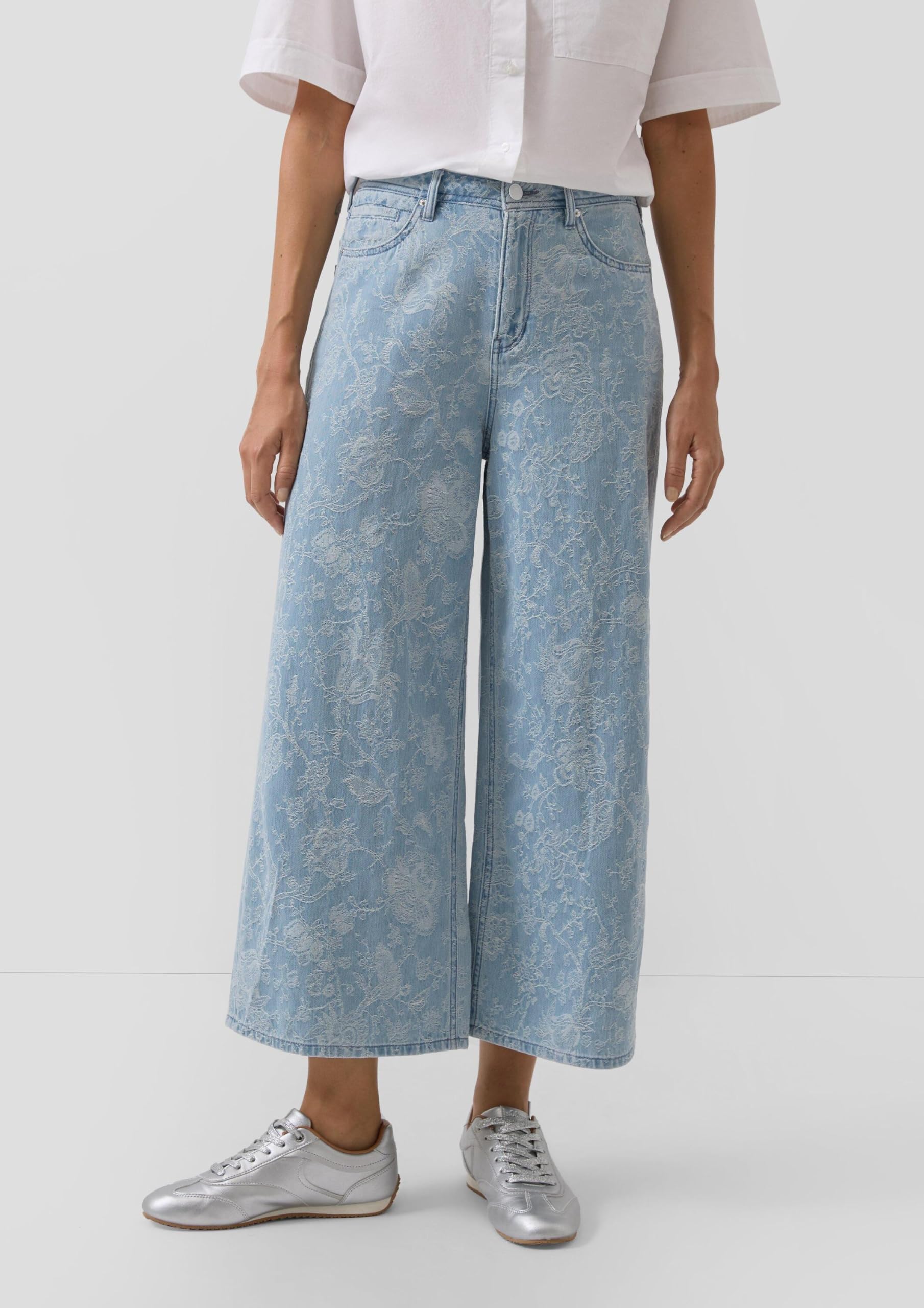 s.Oliver Red Label Culotte-Jeans Suri Gr.40 floral