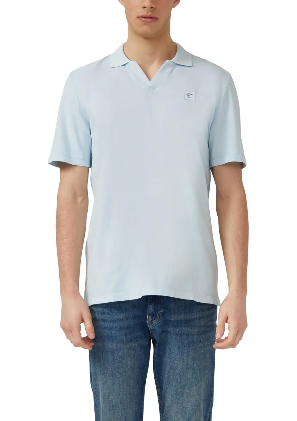 s.Oliver Junior Poloshirt Baumwoll-Piqué Garment Dye