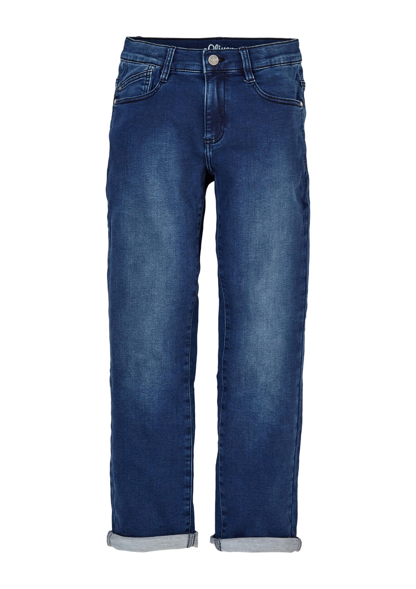 s.Oliver Junior Pete Regular Fit Jeans blau Used-Look