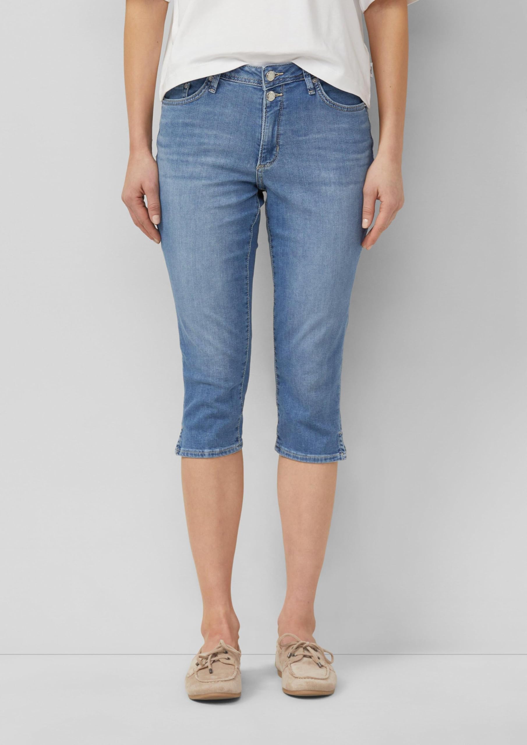 s.Oliver Betsy Mid Rise Slim Fit Capri Jeans Blau 32