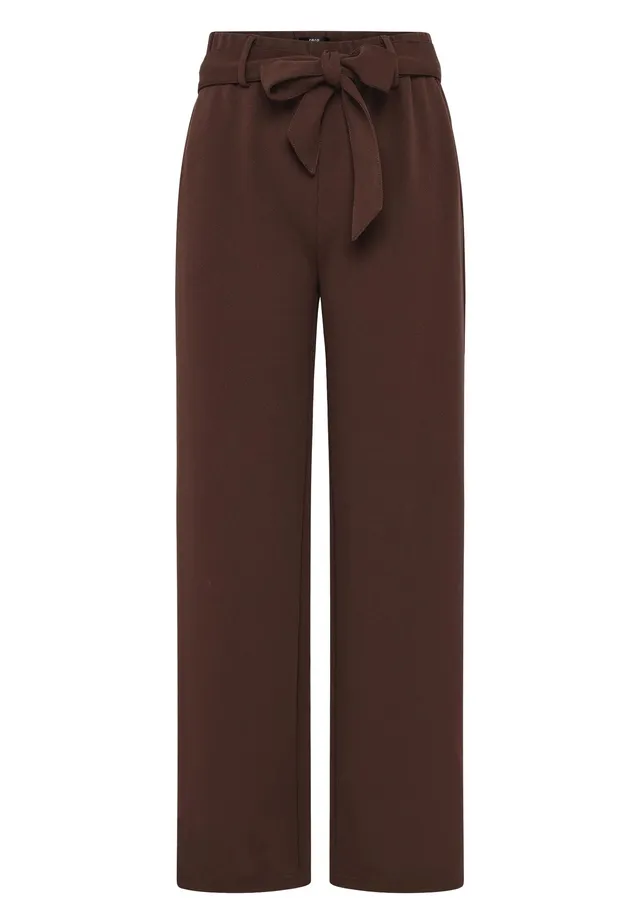 zero Hose mit Stoffgürtel Gr.40 Chicory Coffee