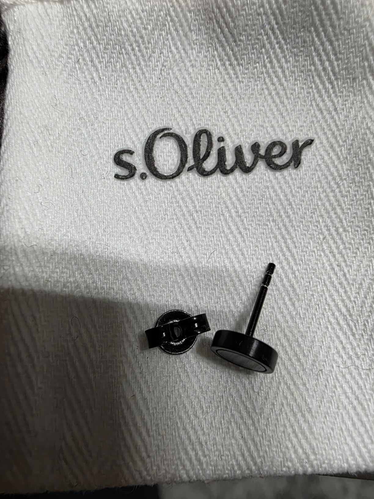 s.Oliver Herren Ohrstecker Edelstahl Silber Matt