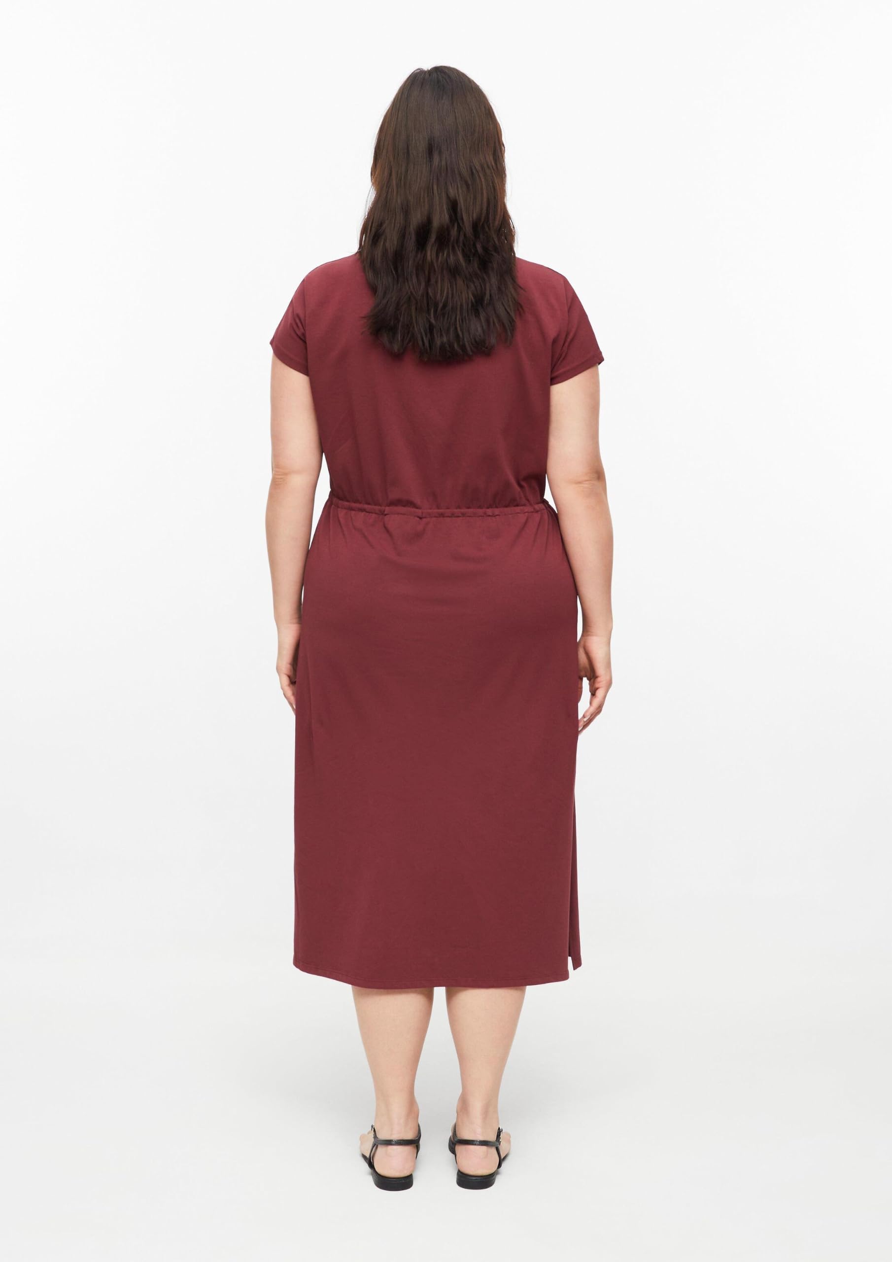s.Oliver Red Label Midi-Kleid Tunnelzug Gr.48 Baumwollmix