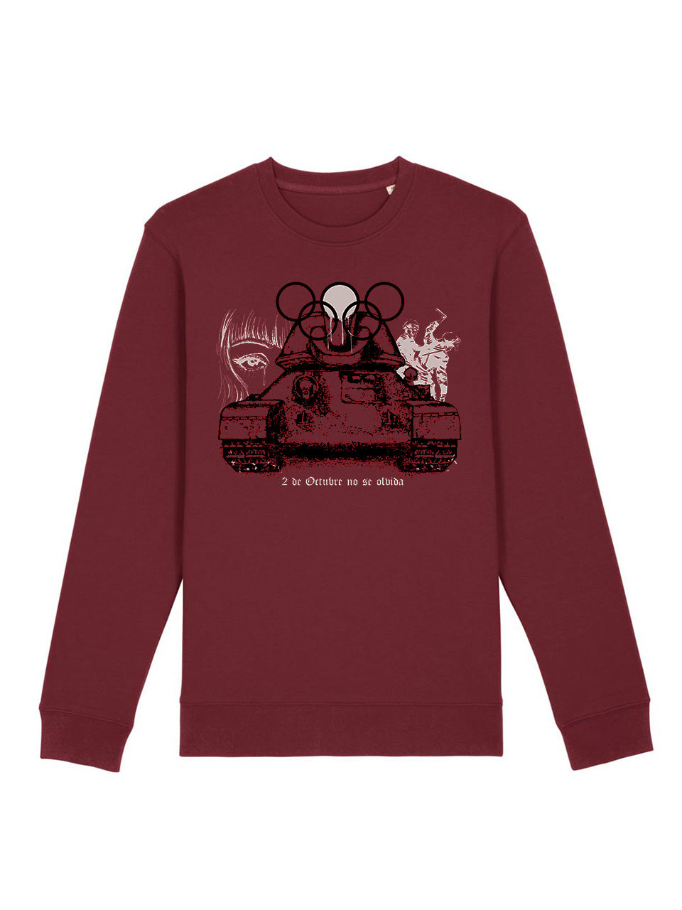 dna merch Revolution Not Olympics Rundhalspullover