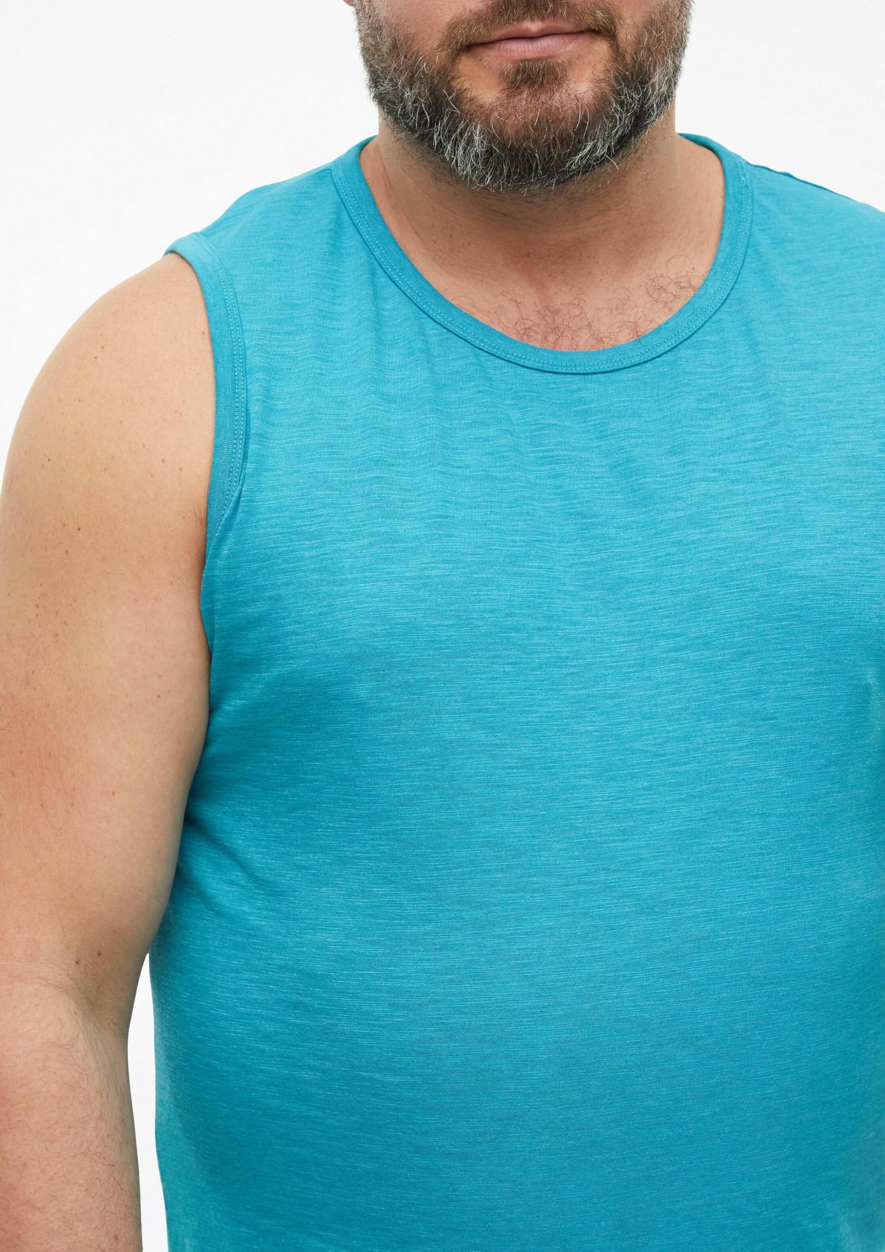 s.Oliver Herren Tanktop Big Size Baumwollmix Crew Neck
