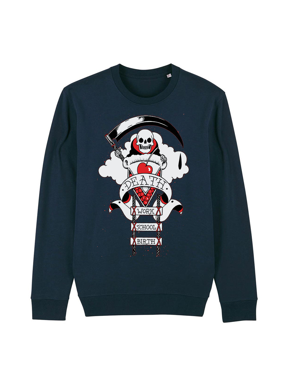 dna merch Kuchen im Himmel Joe Hill Pullover Schwarz Rundhals