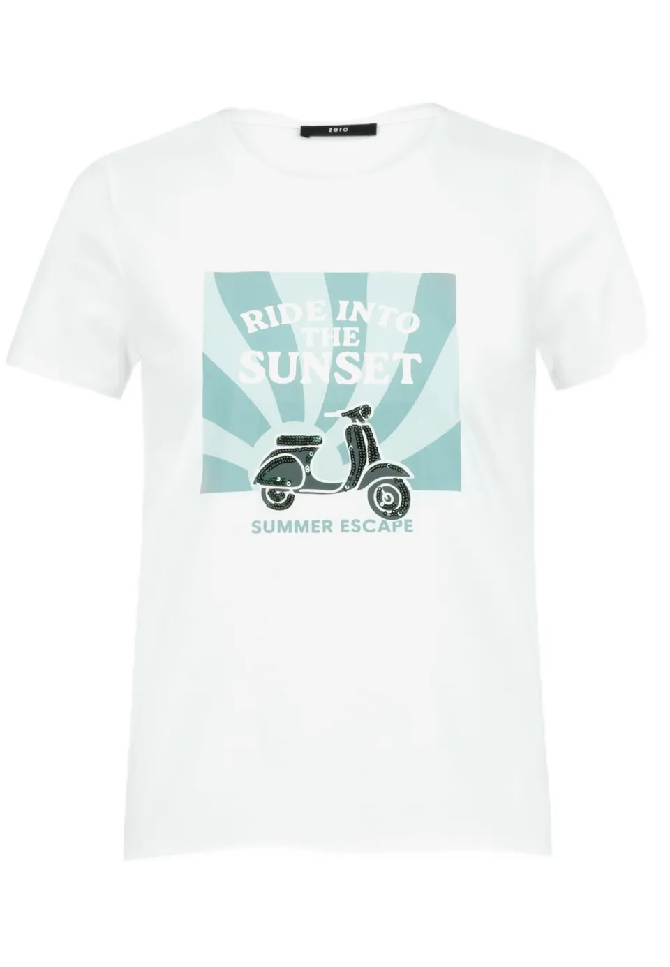 zero Shirt Kurz 1/2 Arm Damenshirt mit Print