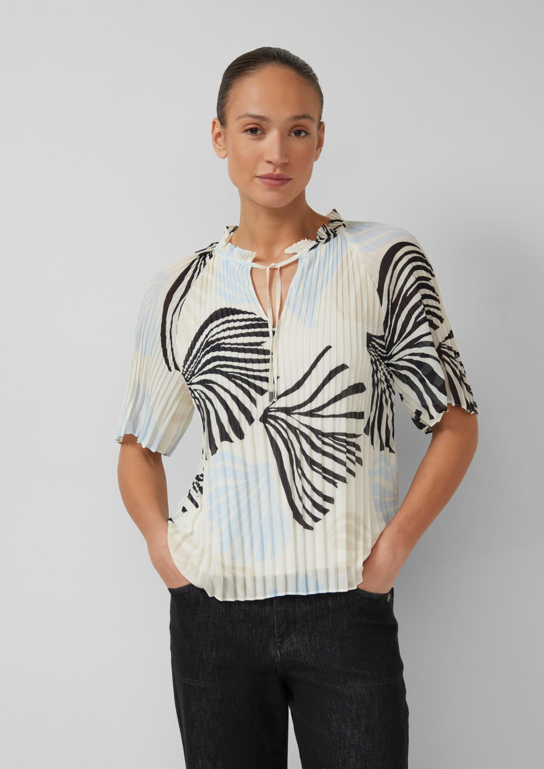 s.Oliver Black Label 2175250 Plissée-Bluse 03a5 Gr. 42