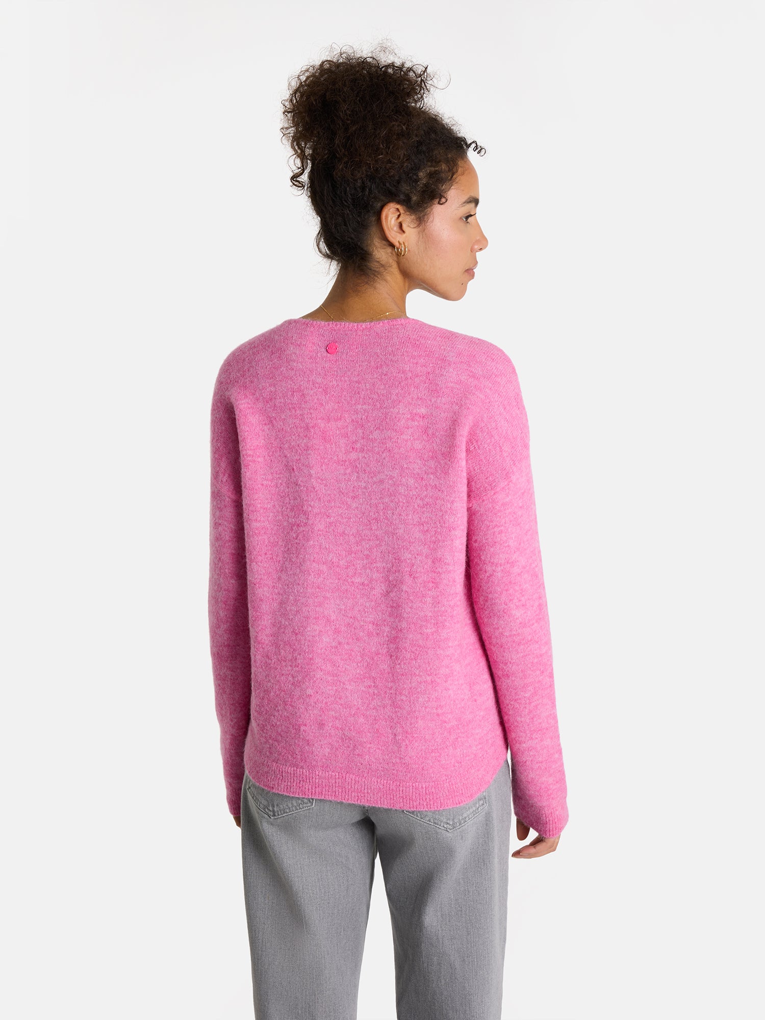Lieblingsstück LatifalaL Pullover mit Alpaka rot V-Ausschnitt