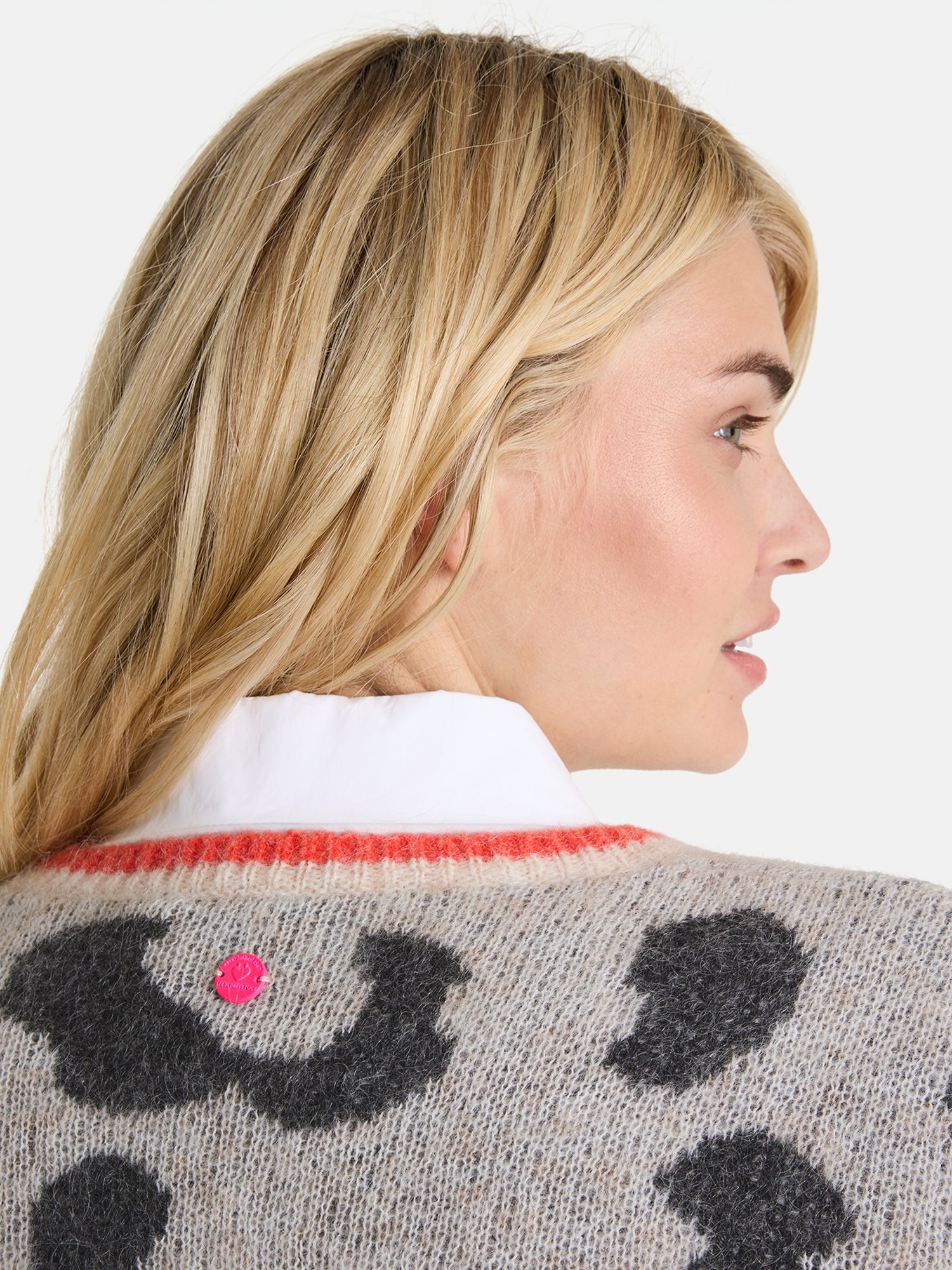Lieblingsstück AnninaL Strickjacke beige Mohair Animal