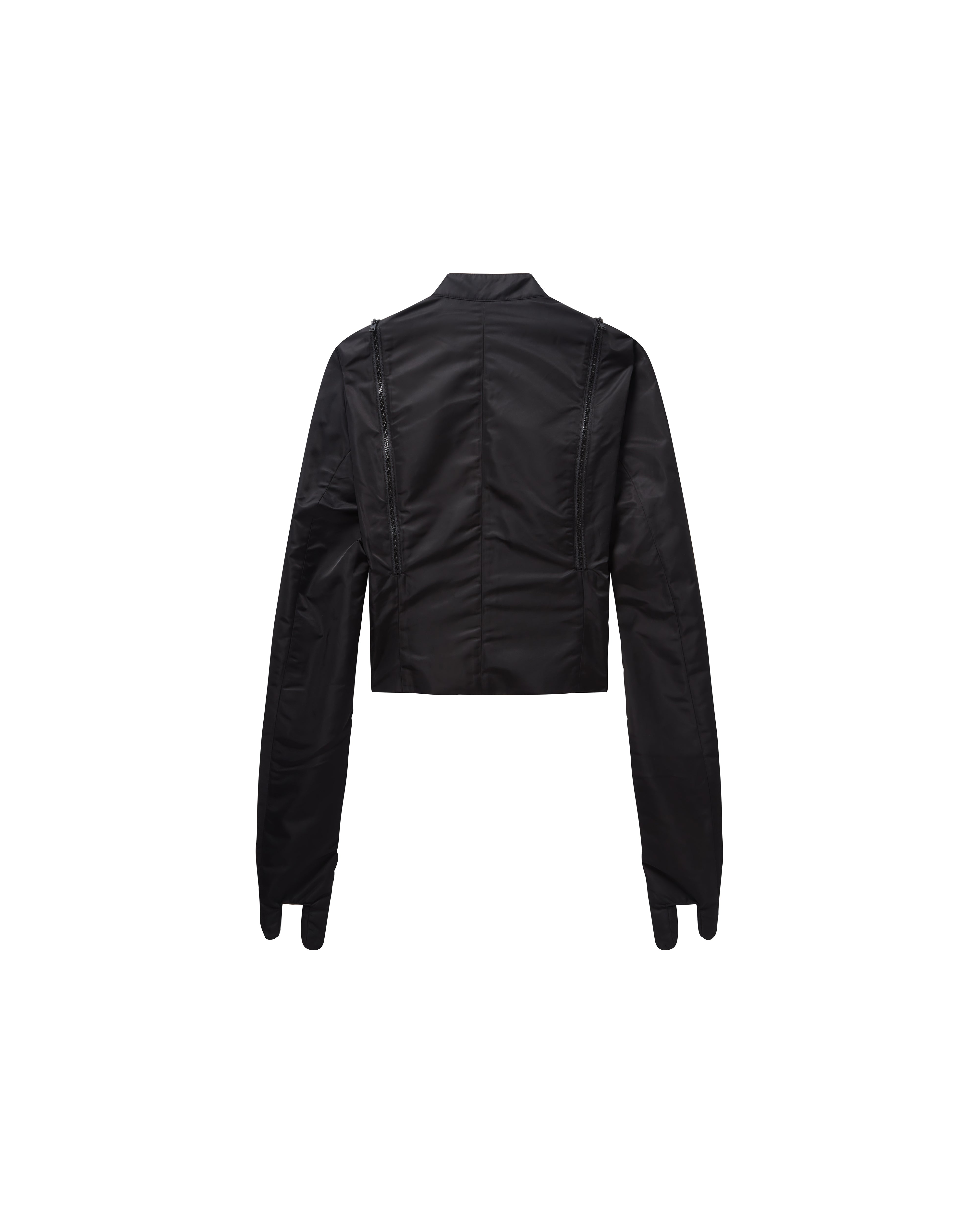 Mowalola Finger Jacket Jacke Schwarz Nylon Fitted