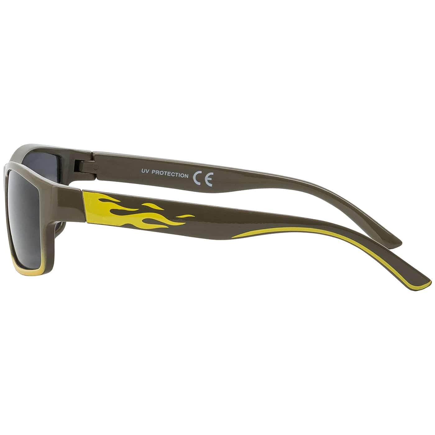BEZLIT Kinder Sonnenbrille Flammen grün UV400